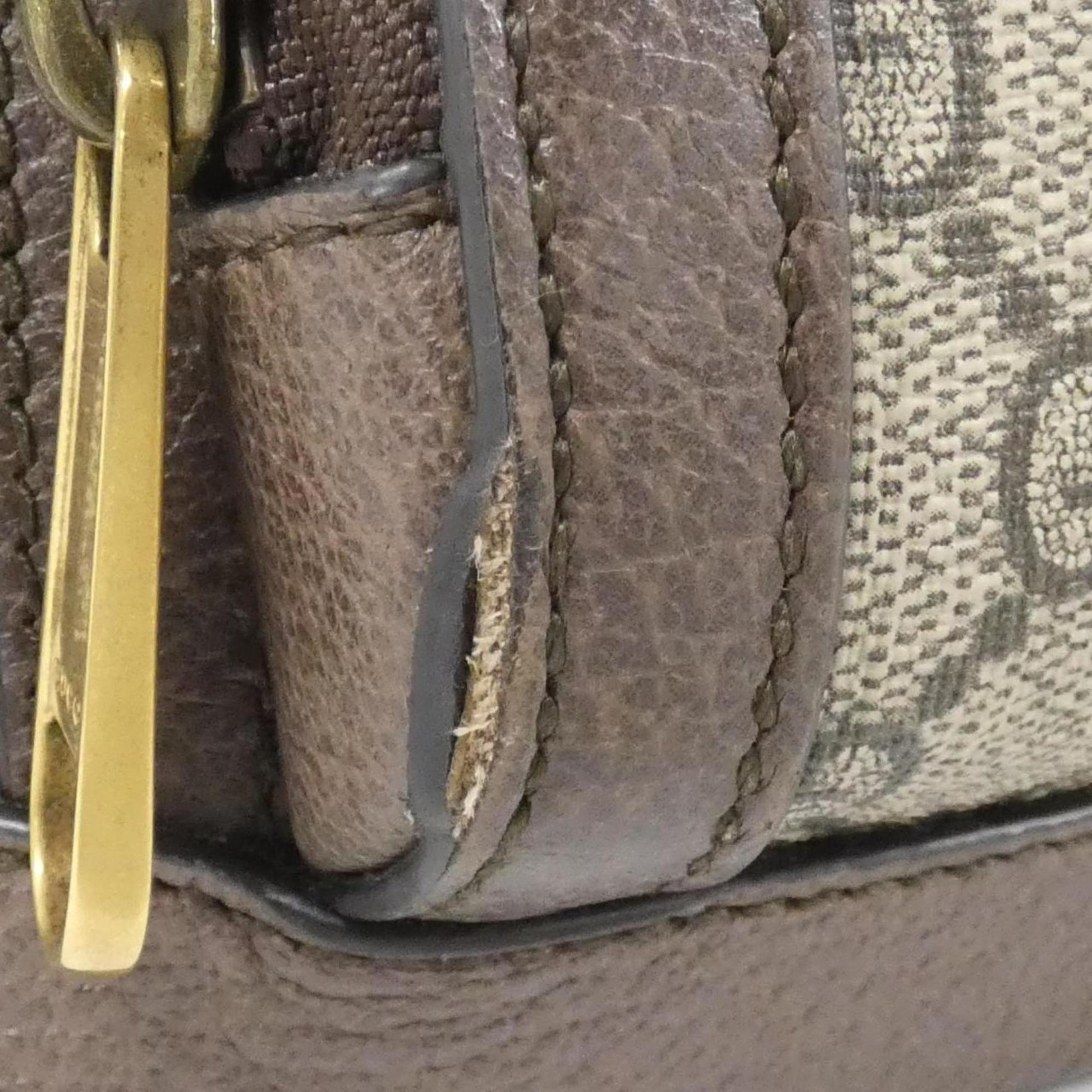 Gucci Beige Brown Gg Supreme Leather Backpack