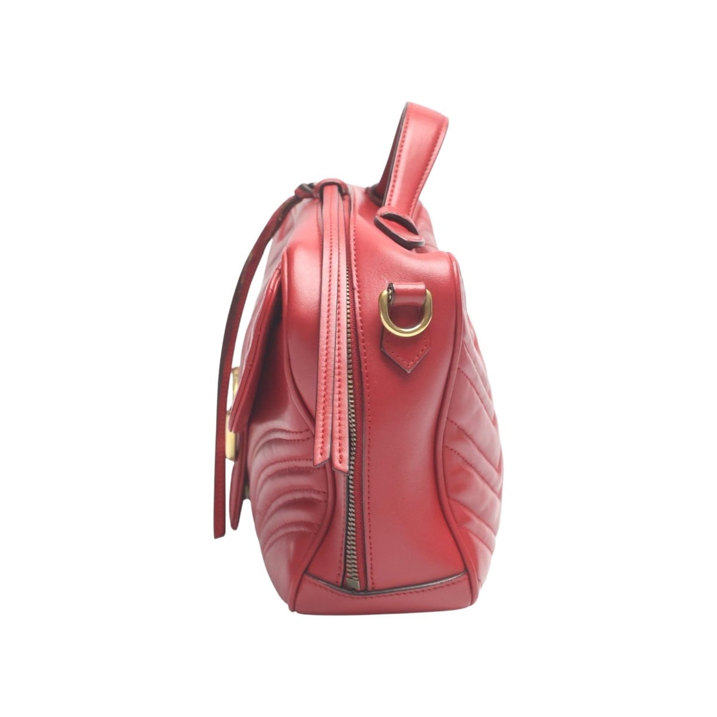 Gucci Red Color Leather Fanny Pack Sling Bag