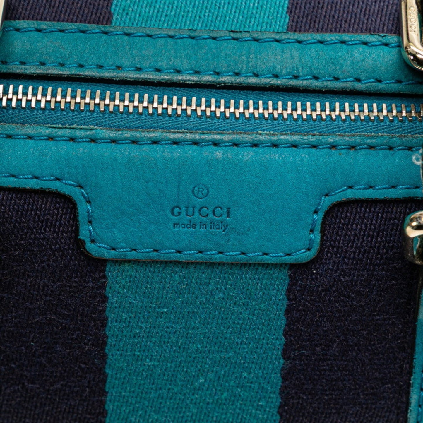 Gucci Beige Blue Gg Canvas Leather Handbag Shoulder Bag
