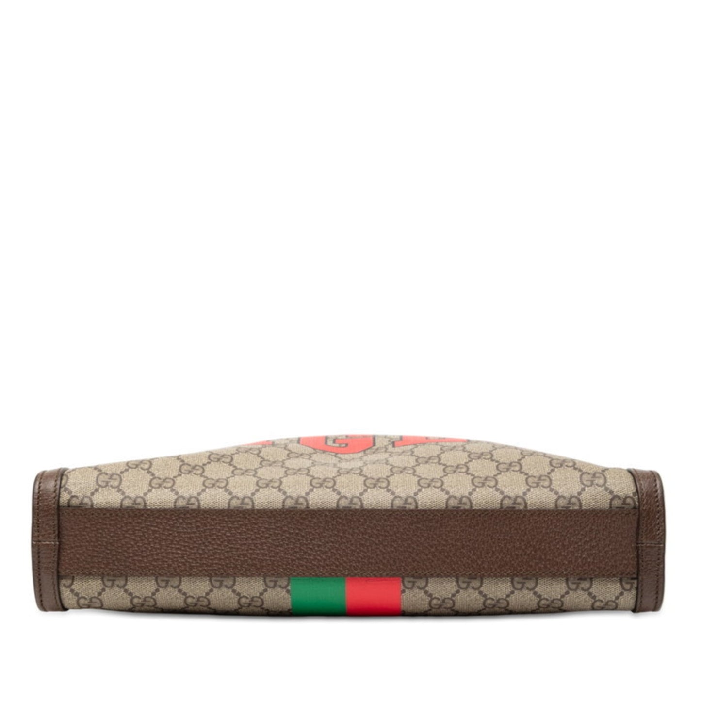 Gucci Beige Brown Red Color Pvc Leather Shoulder Bag Tote Bag