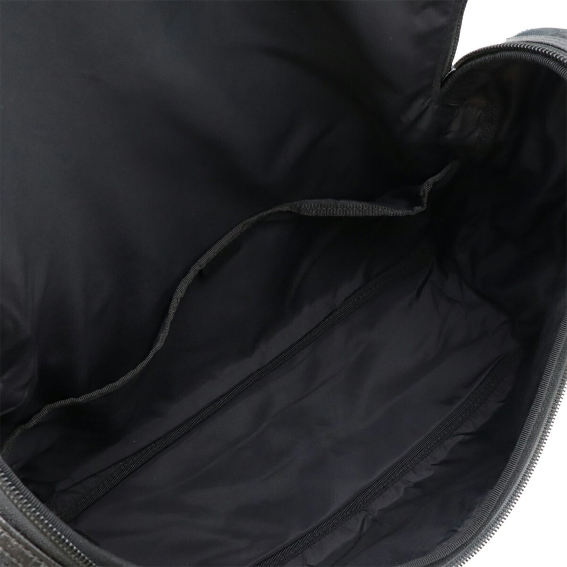 Gucci Black Gg Canvas Leather Shoulder Bag