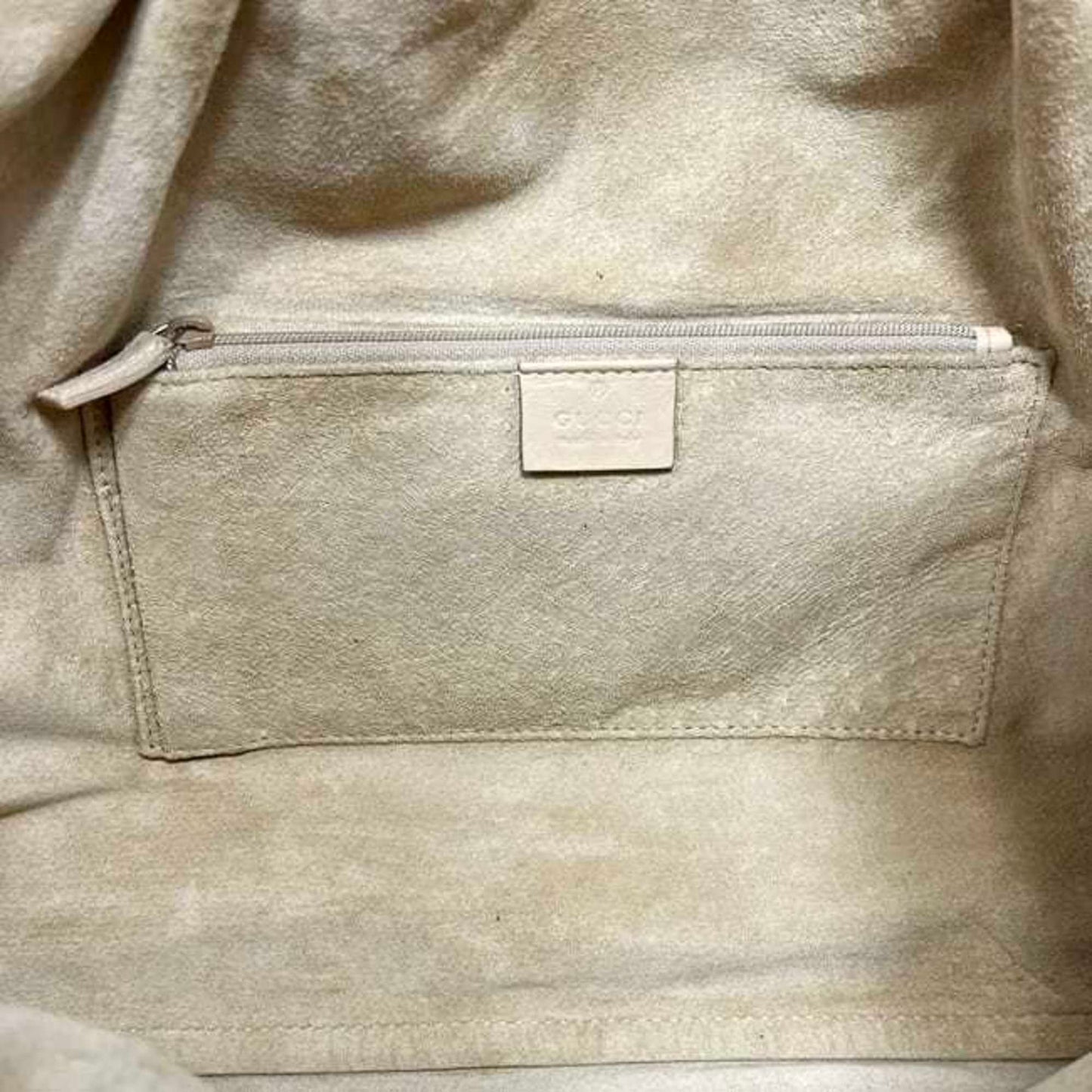 Gucci Beige Leather Tote Bag