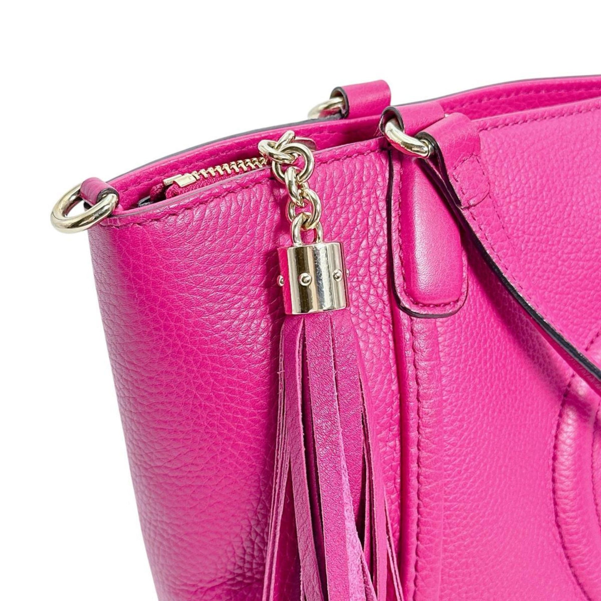 Gucci Pink Leather Handbag