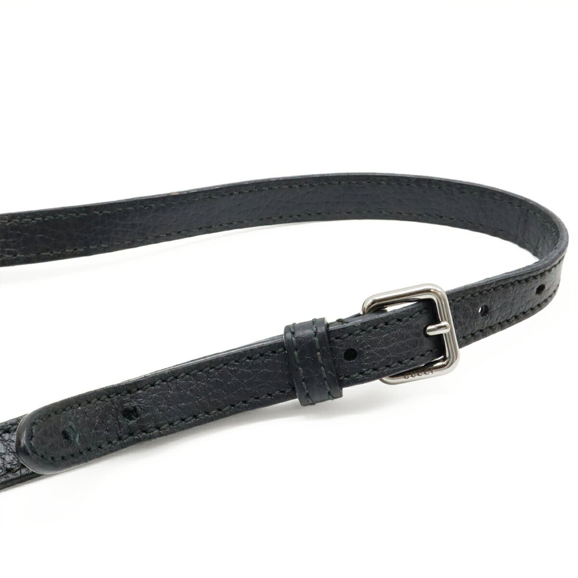 Gucci Black Leather Handbag Shoulder Bag