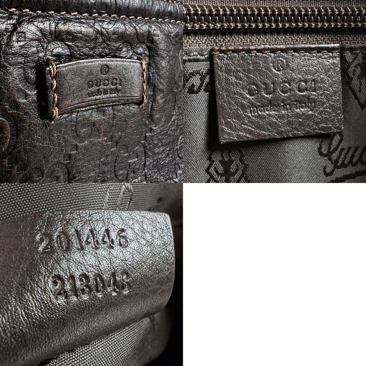 Gucci Dark Brown Leather Shoulder Bag