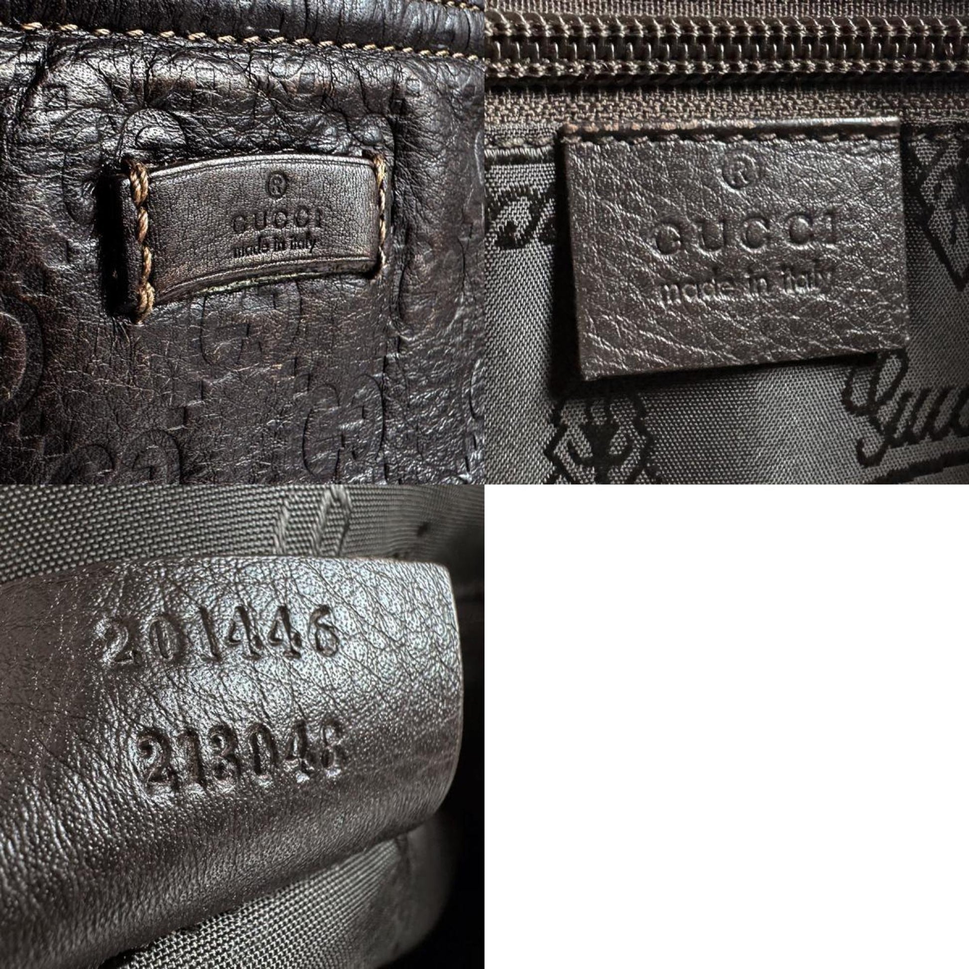 Gucci Dark Brown Leather Shoulder Bag