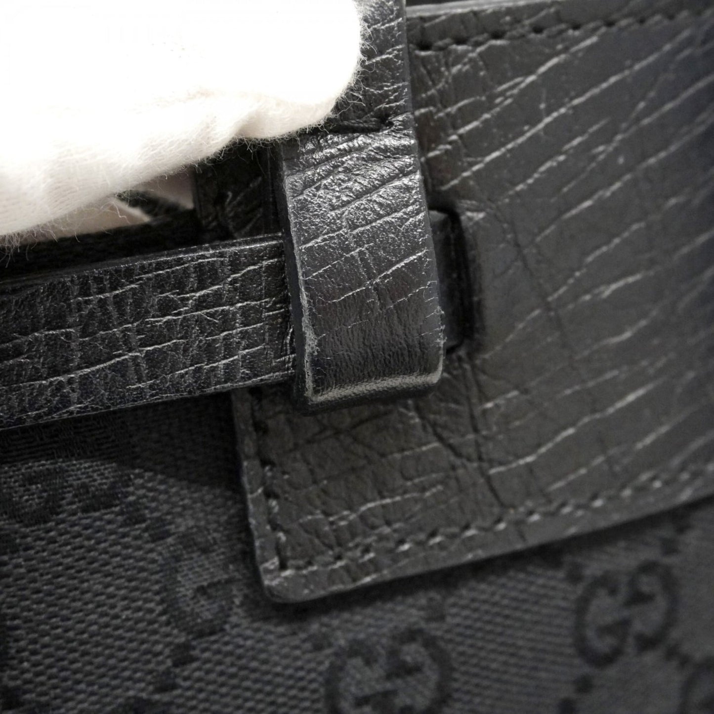 Gucci Black Canvas Handbag