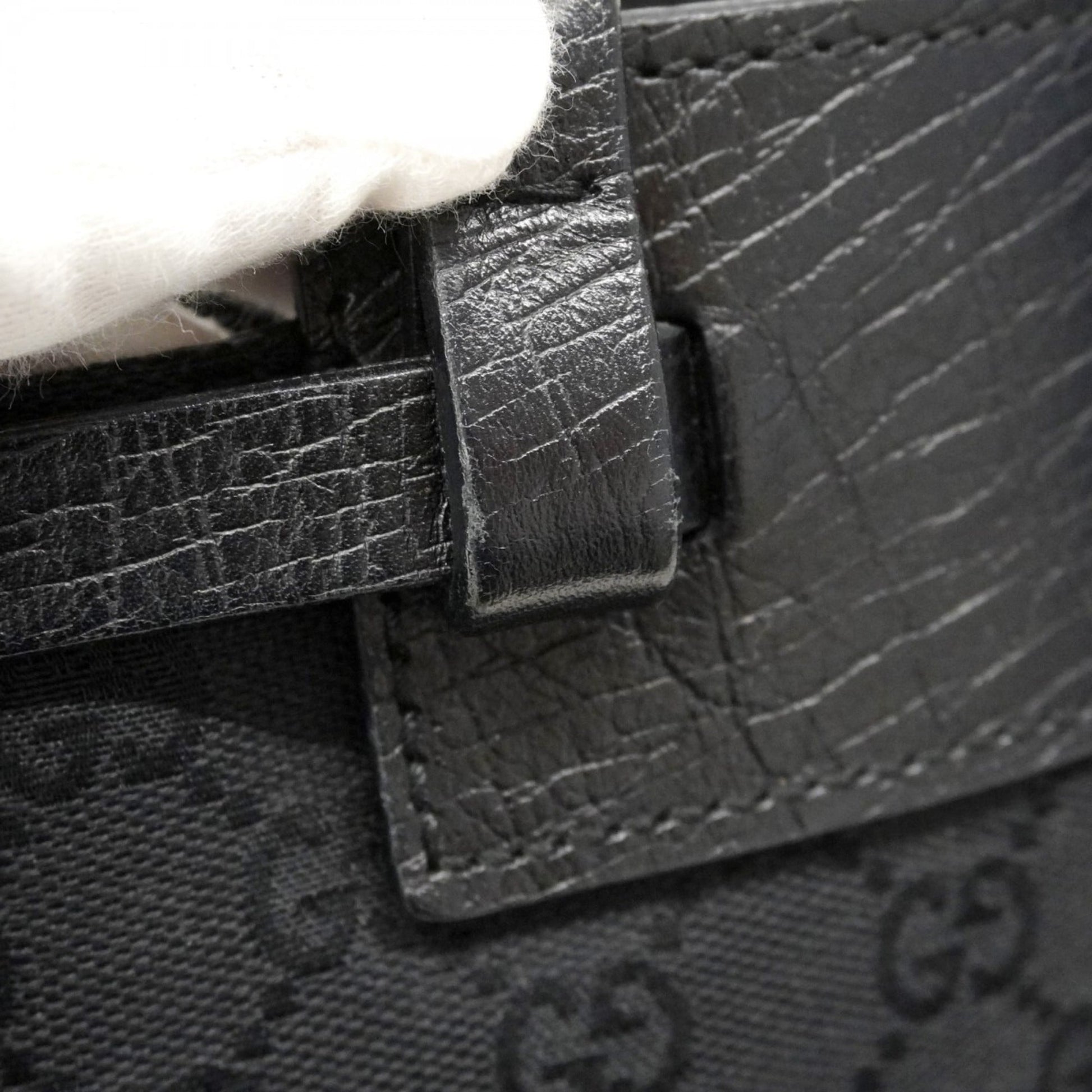 Gucci Black Canvas Handbag