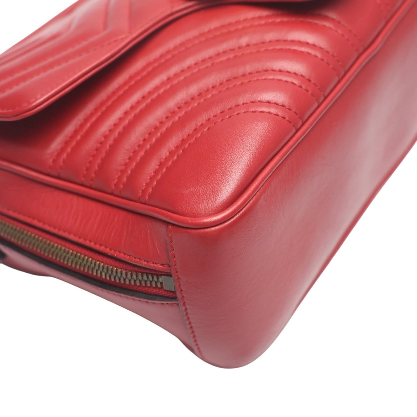 Gucci Red Color Leather Fanny Pack Sling Bag