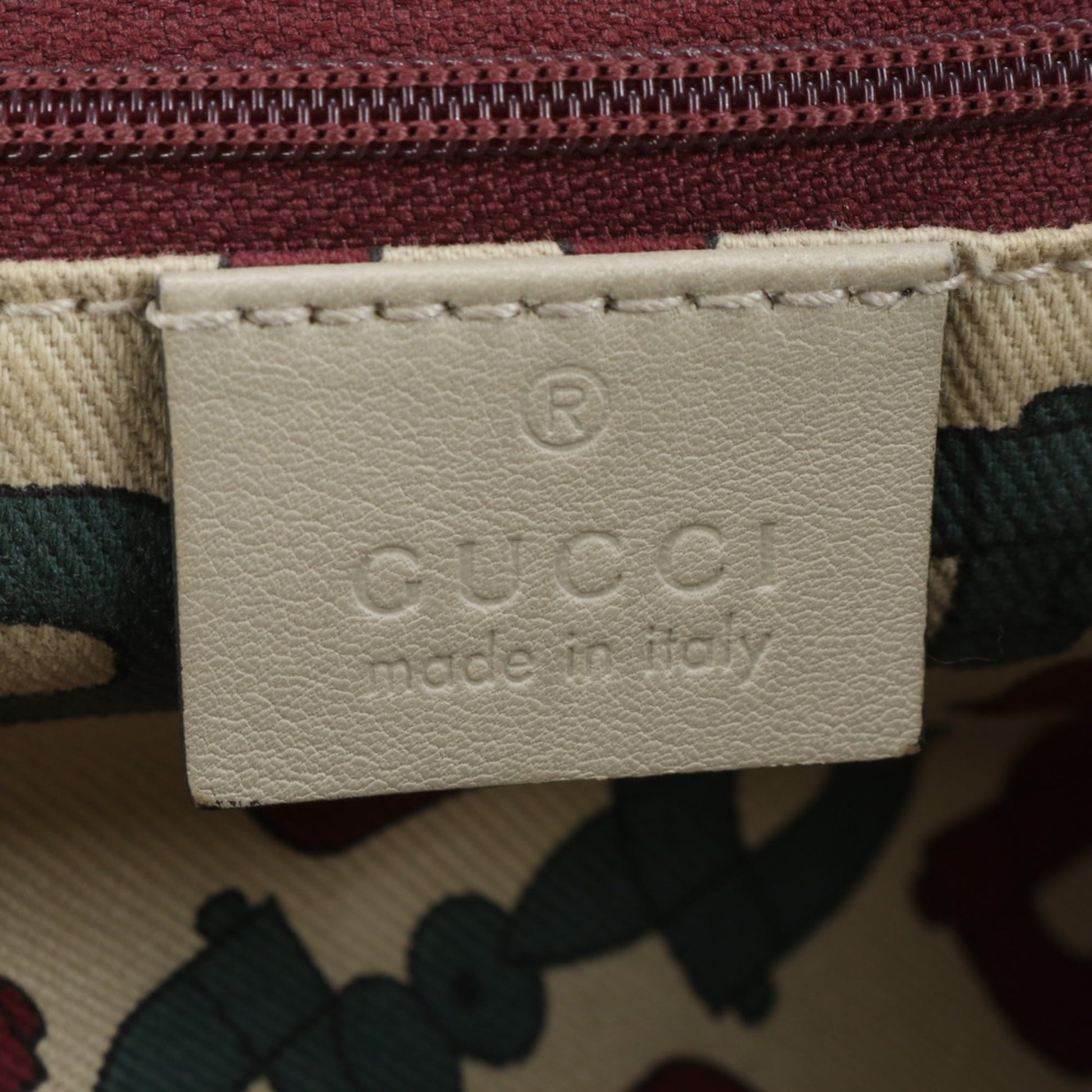 Gucci Beige Leather Tote Bag