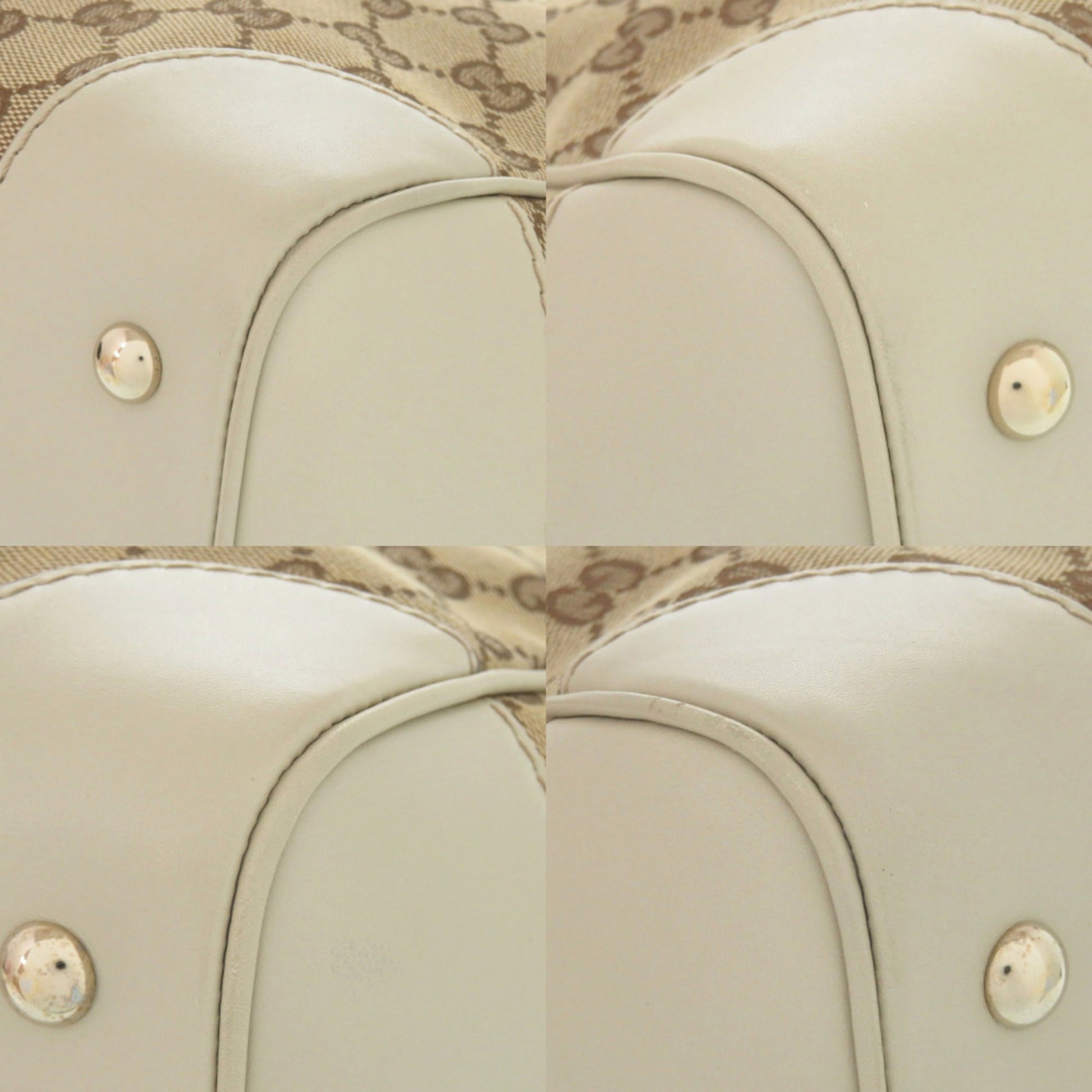 Gucci Beige Gg Canvas Tote Bag