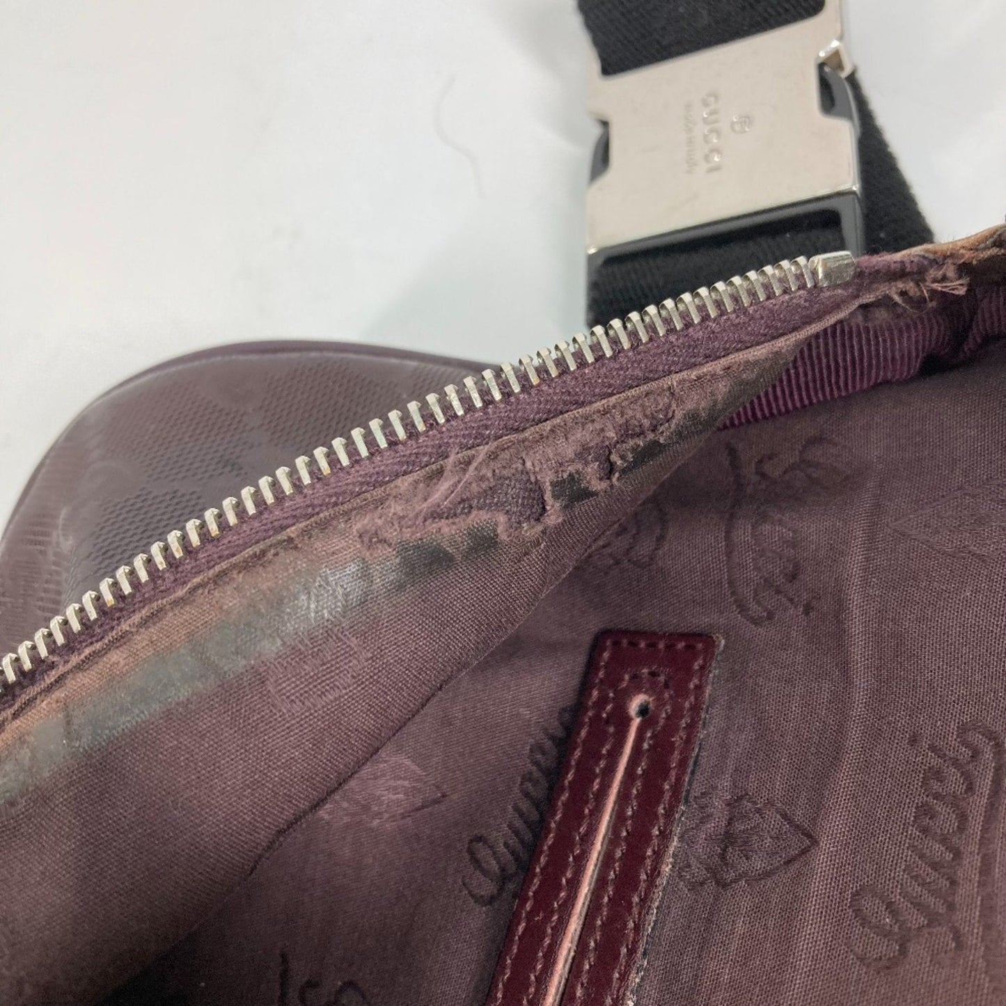 Gucci Purple Pvc Leather Shoulder Bag Sling Bag