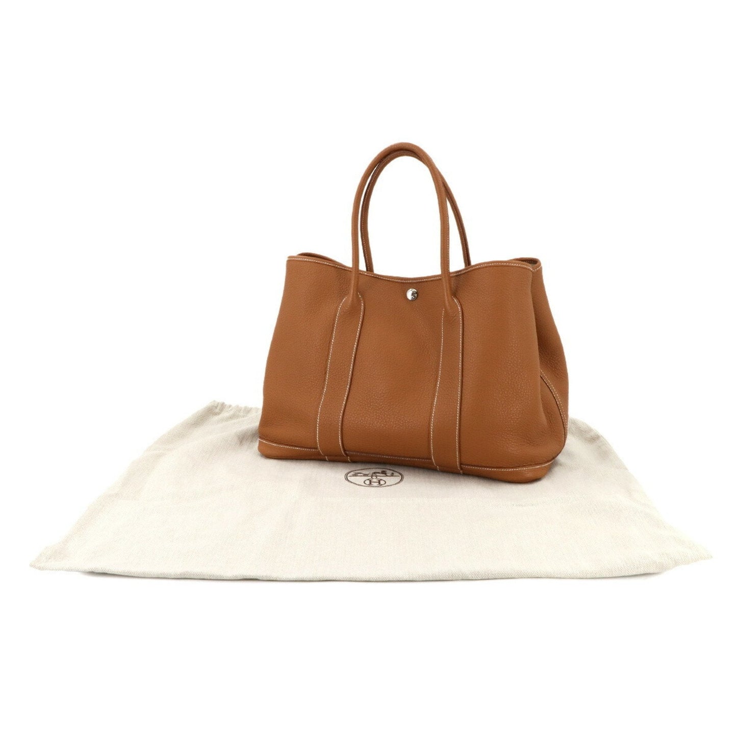 Hermes Negonda Tote Bag Leather Brown Tote Bag 7