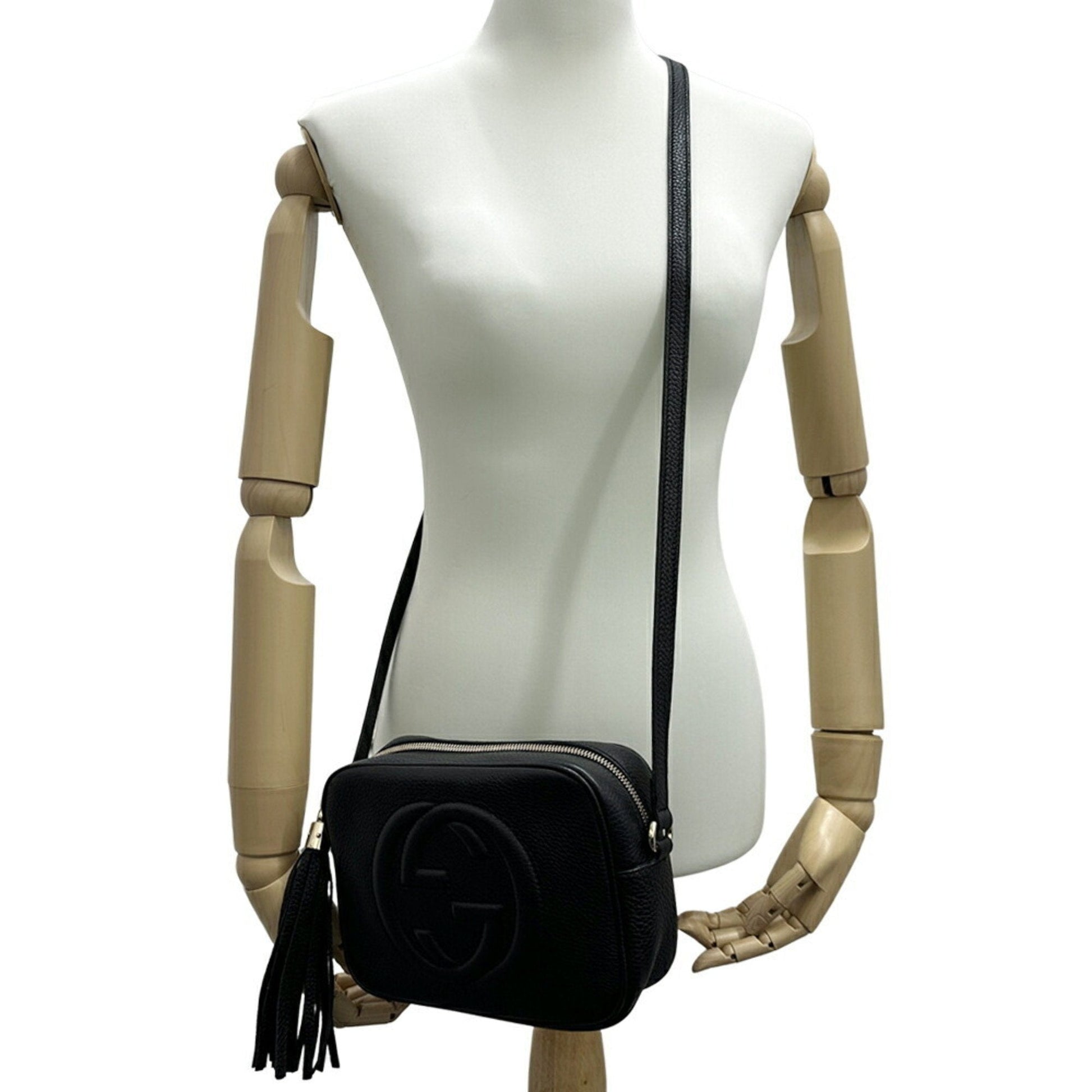 Gucci Black Leather Shoulder Bag