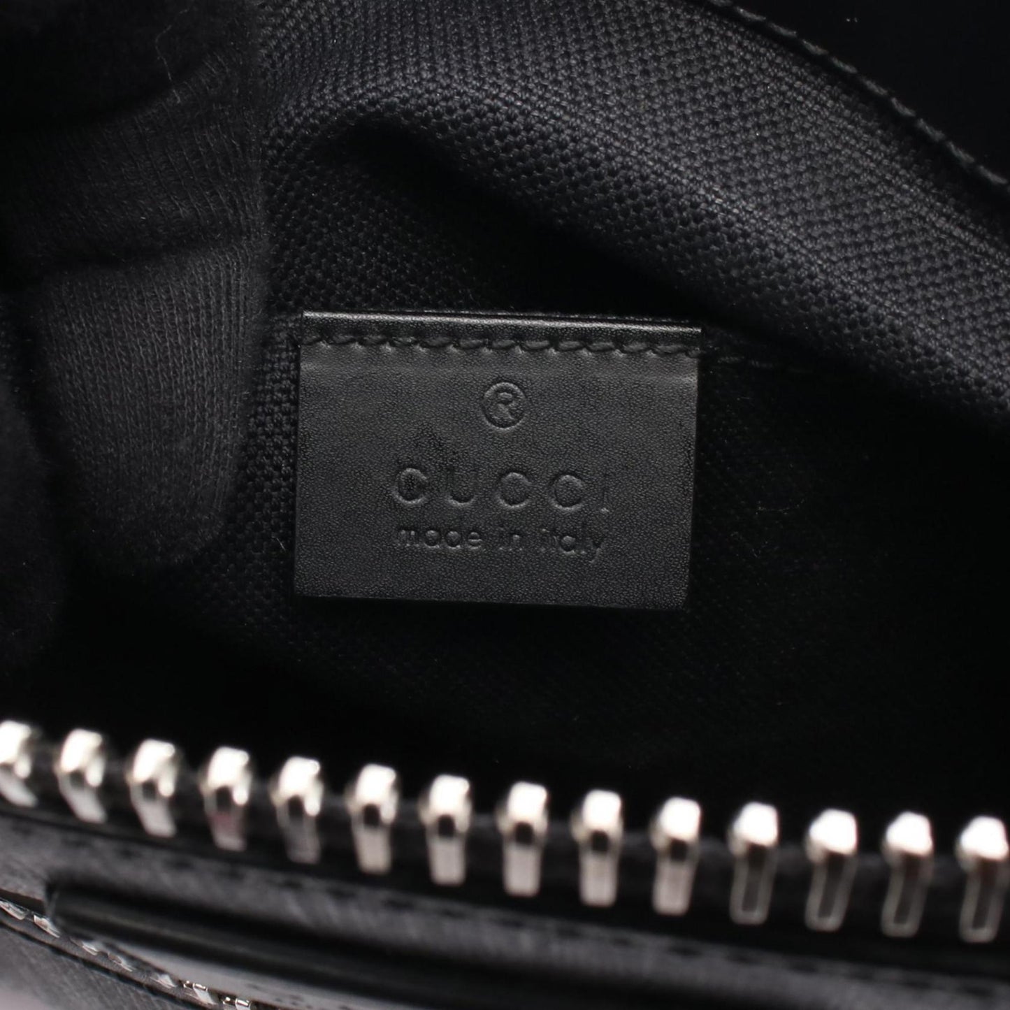 Gucci Black Gray Gg Supreme Leather Messenger Bag Shoulder Bag