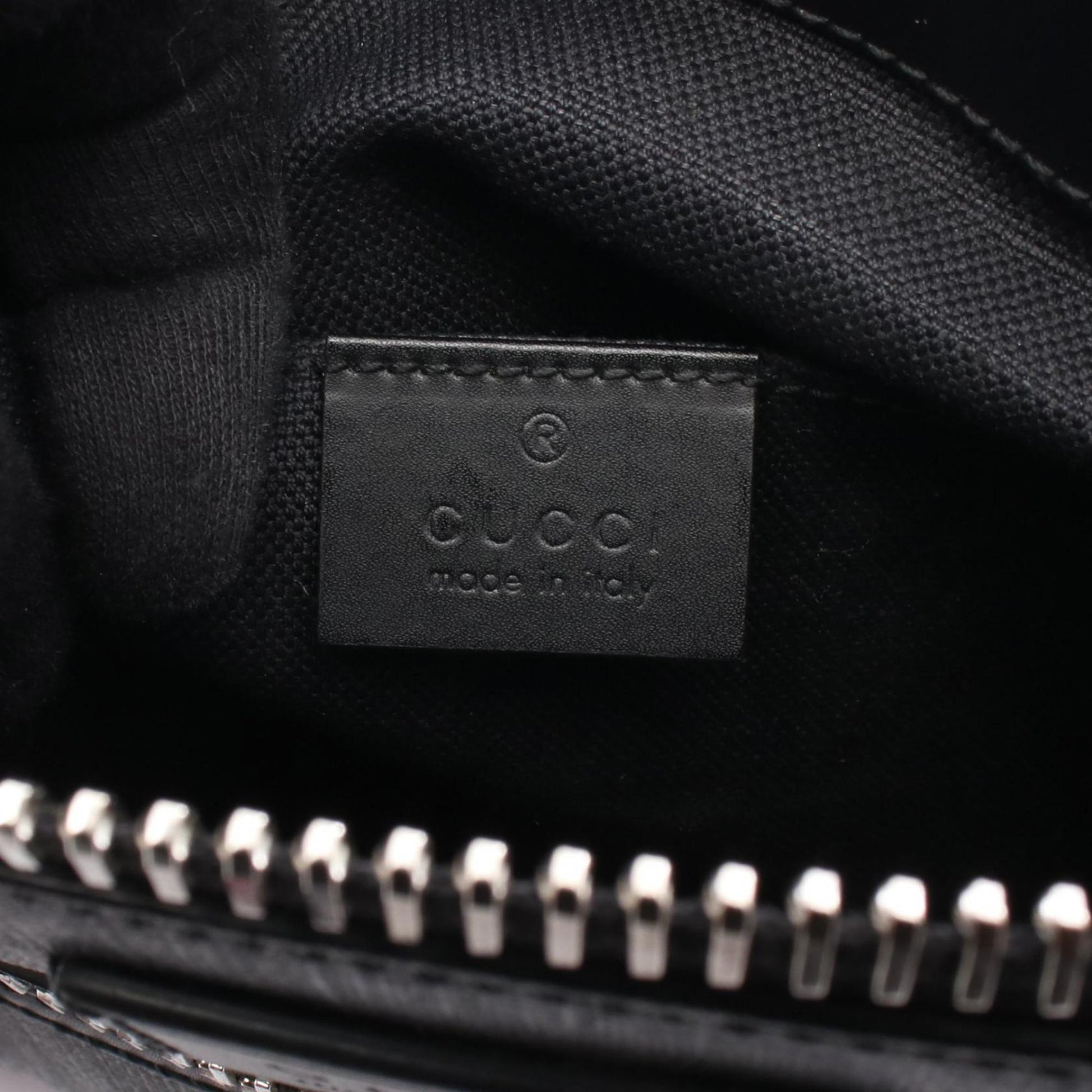 Gucci Black Gray Gg Supreme Leather Messenger Bag Shoulder Bag