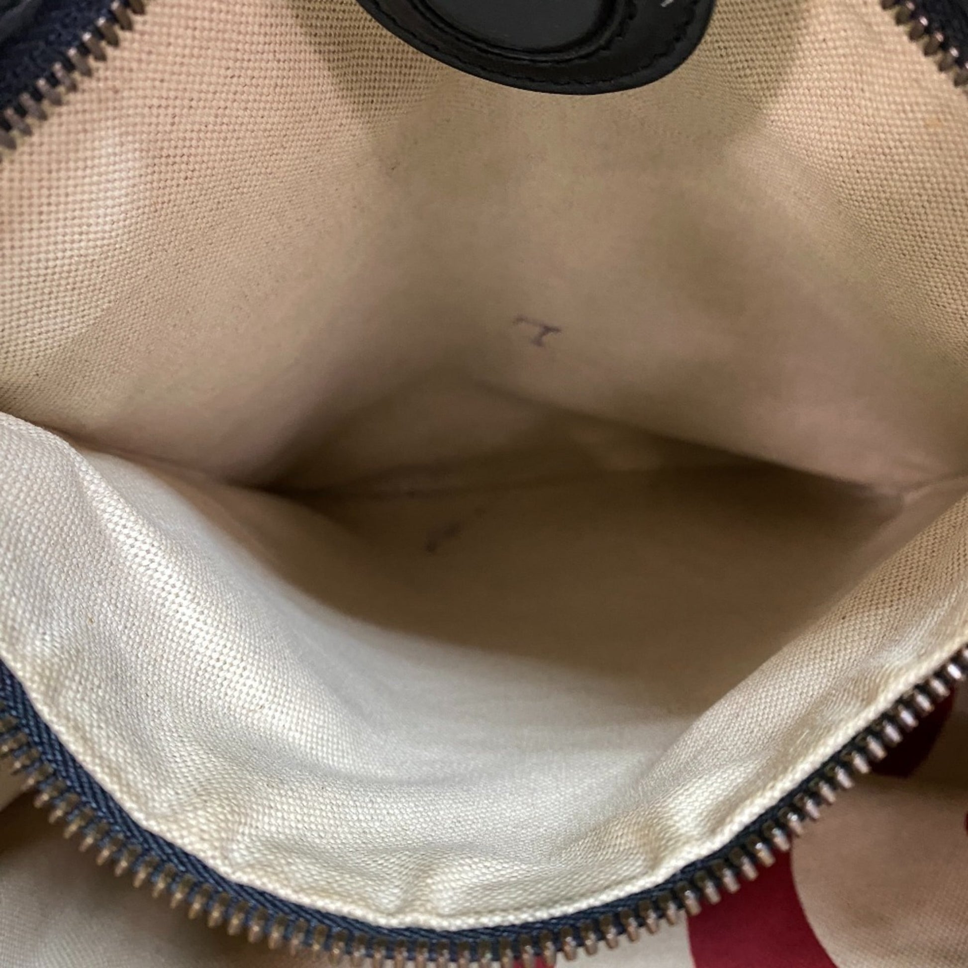 Gucci Beige Black Pvc Leather Tote Bag