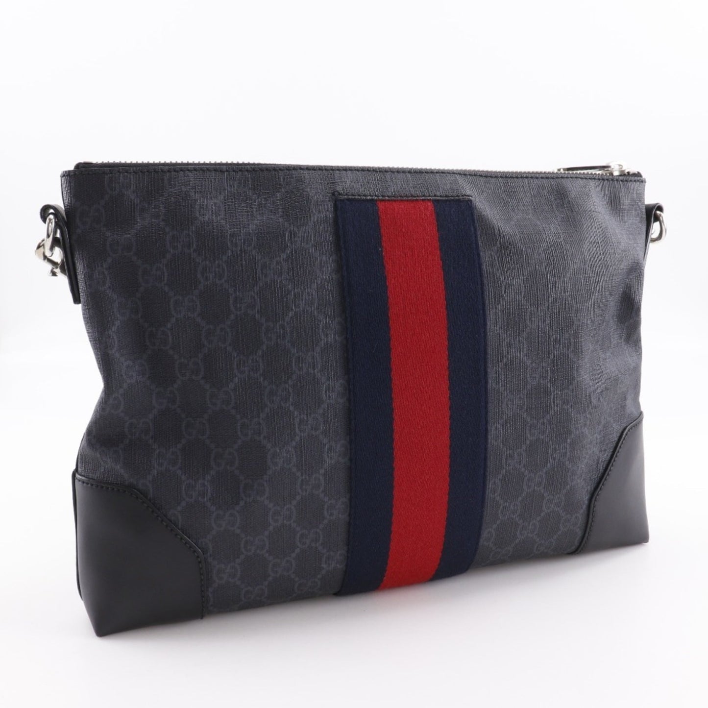 Gucci Black Gg Supreme Messenger Bag Shoulder Bag