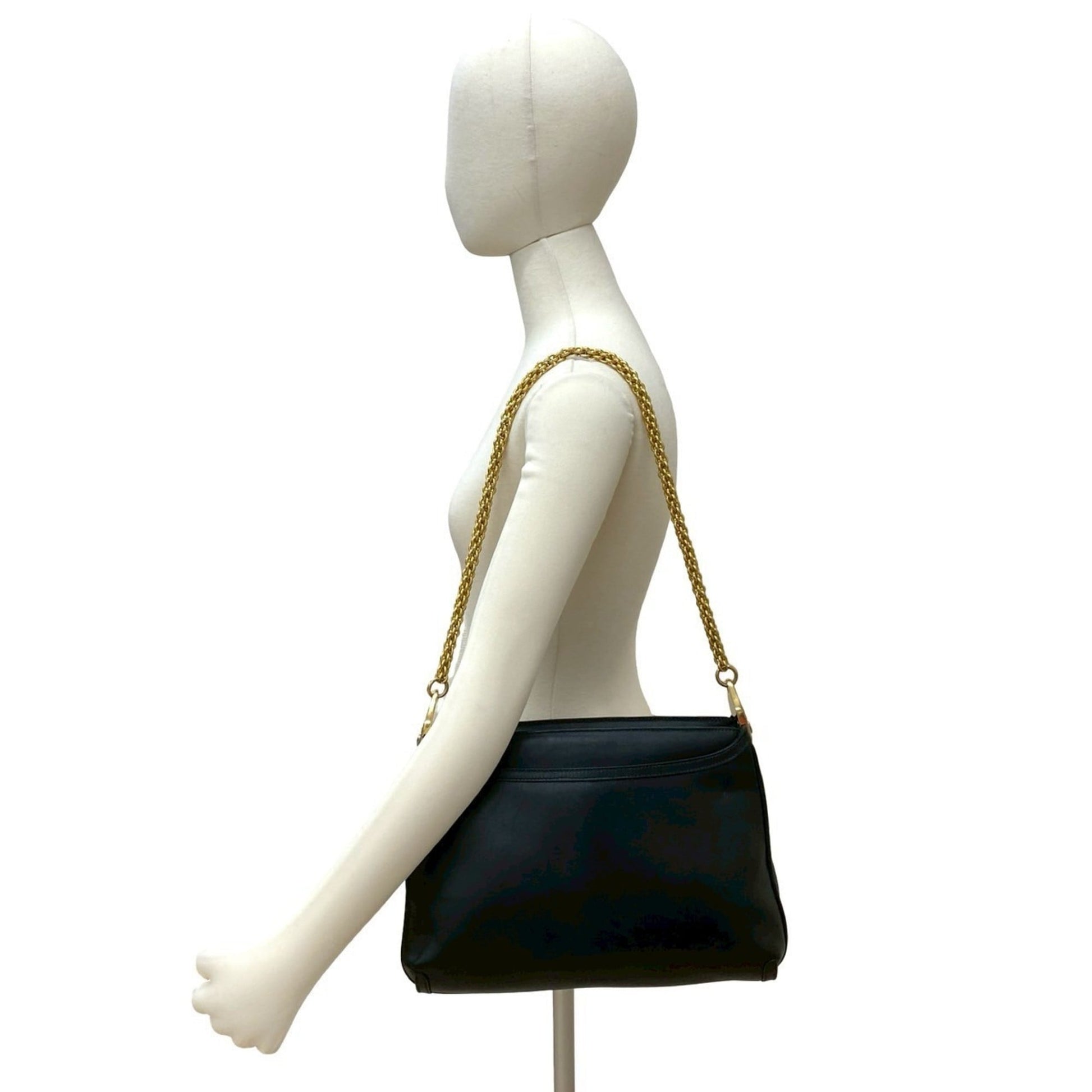 Gucci Black Leather Shoulder Bag
