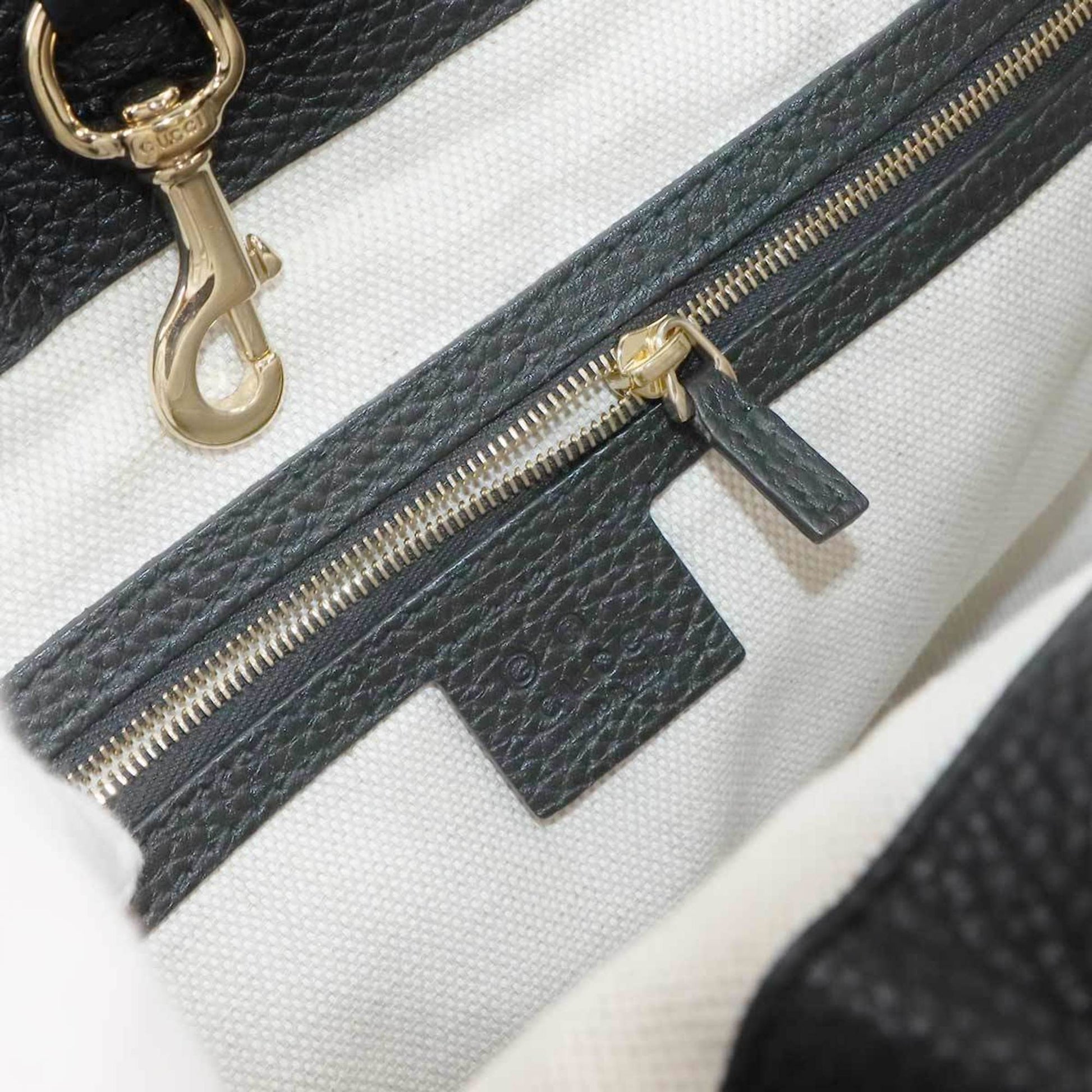 Gucci Black Leather Tote Bag