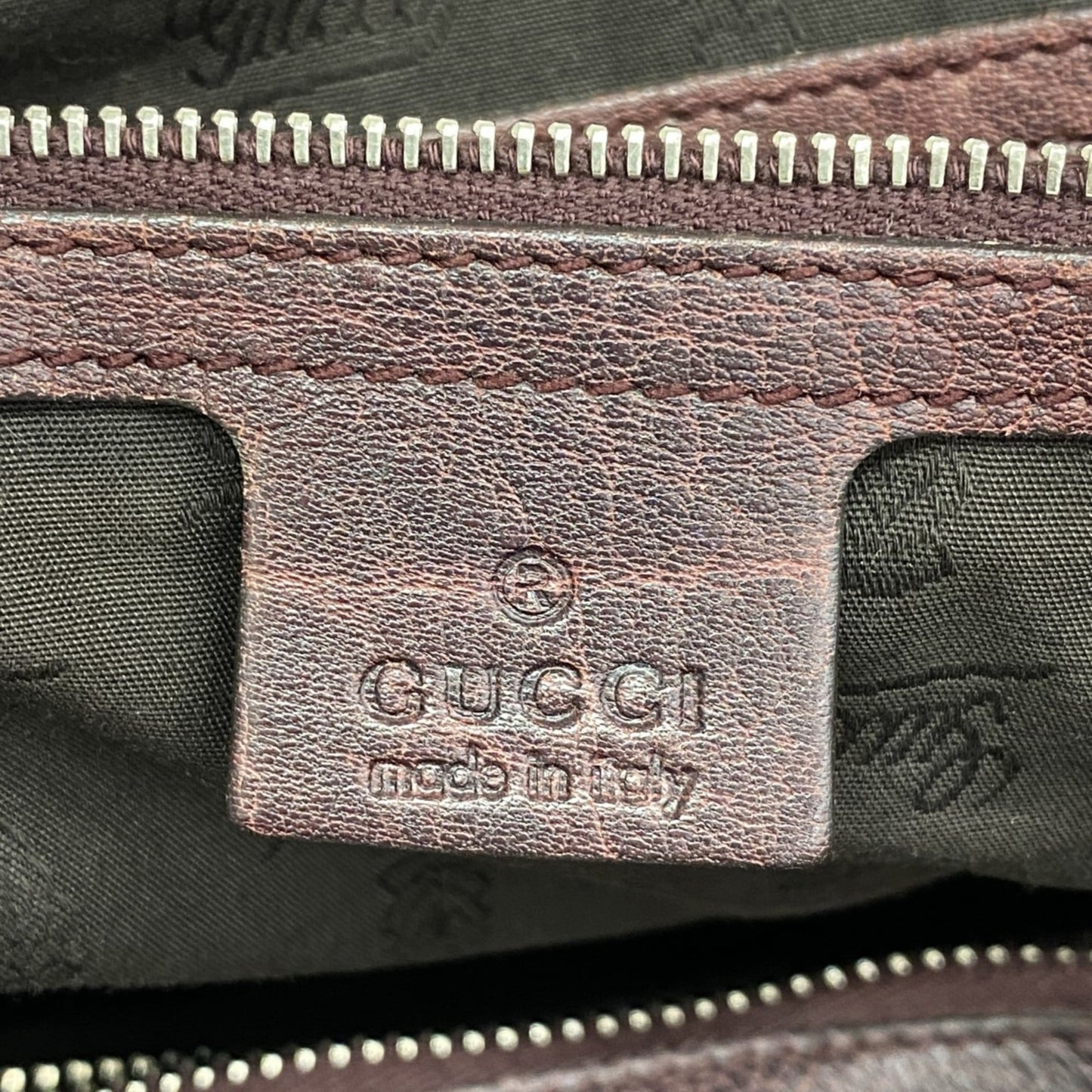 Gucci Brown Leather Tote Bag