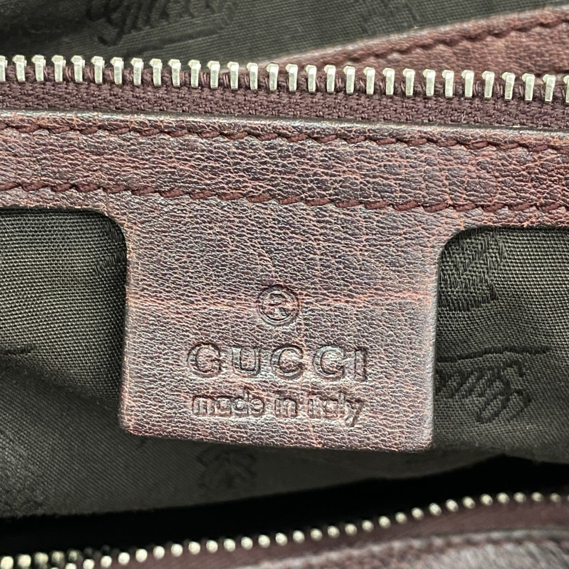 Gucci Brown Leather Tote Bag
