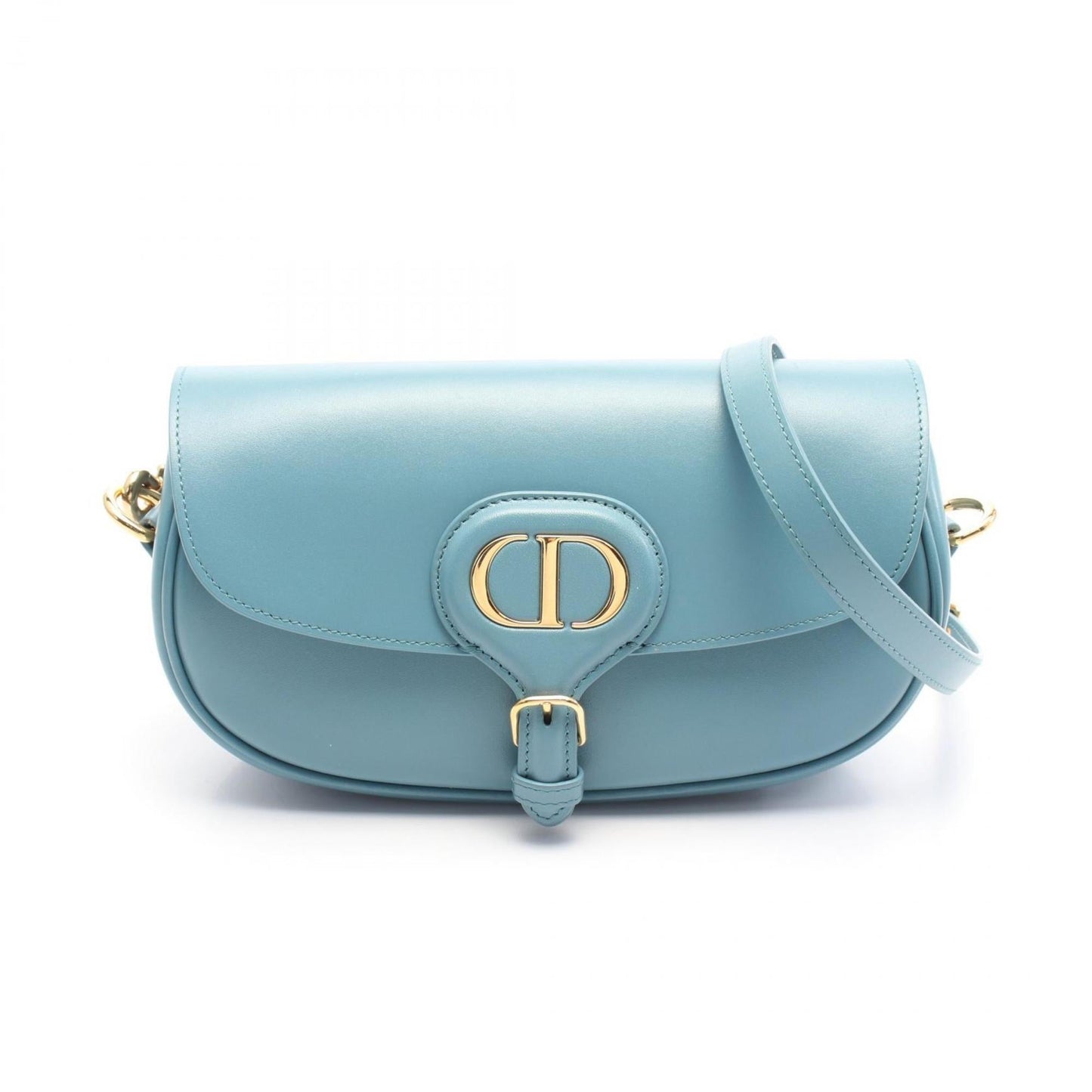 Dior Handbag Christian Shoulder Bag 9 Leather Blue