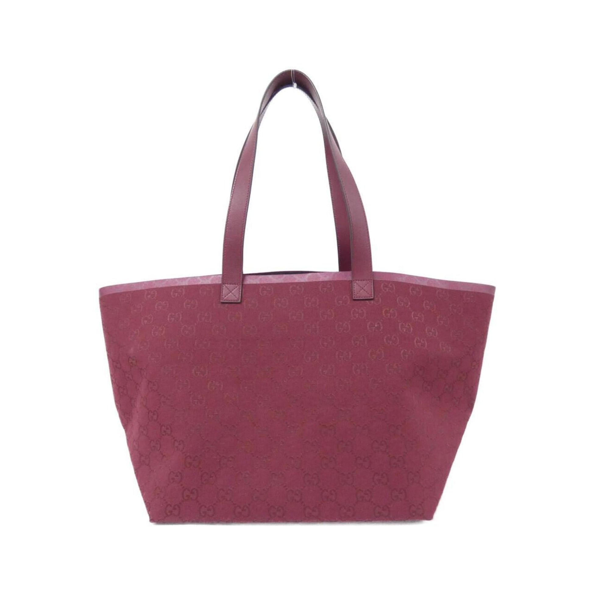 Gucci Bordeaux Red Color Gg Canvas Handbag