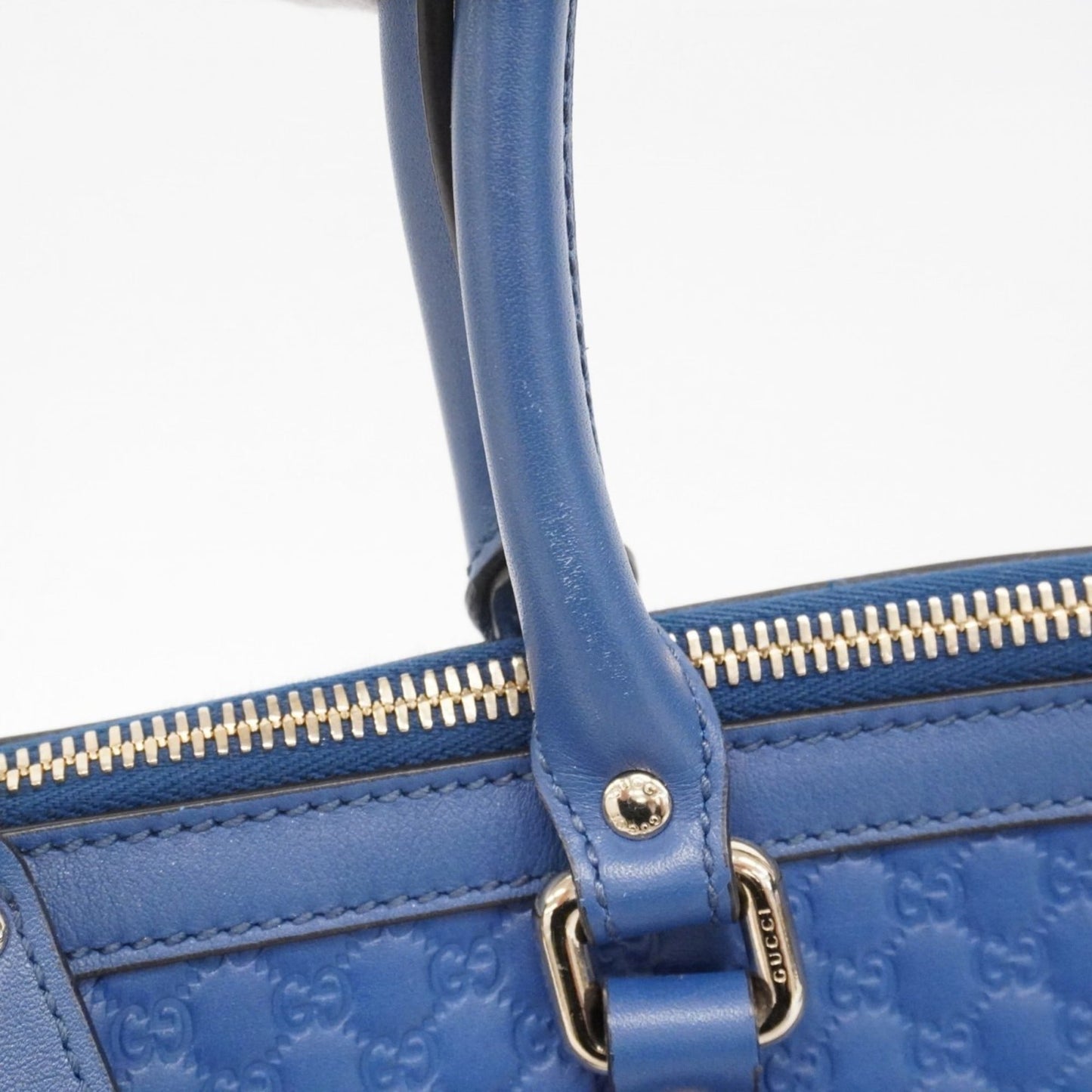 Gucci Blue Leather Handbag