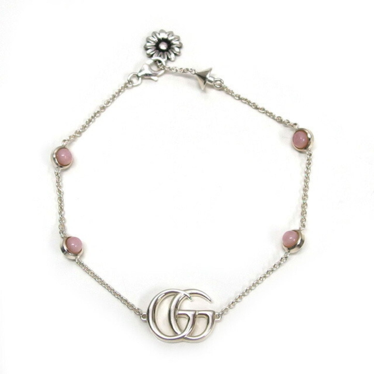 Gucci Pink Silver 925 Charm Bracelet