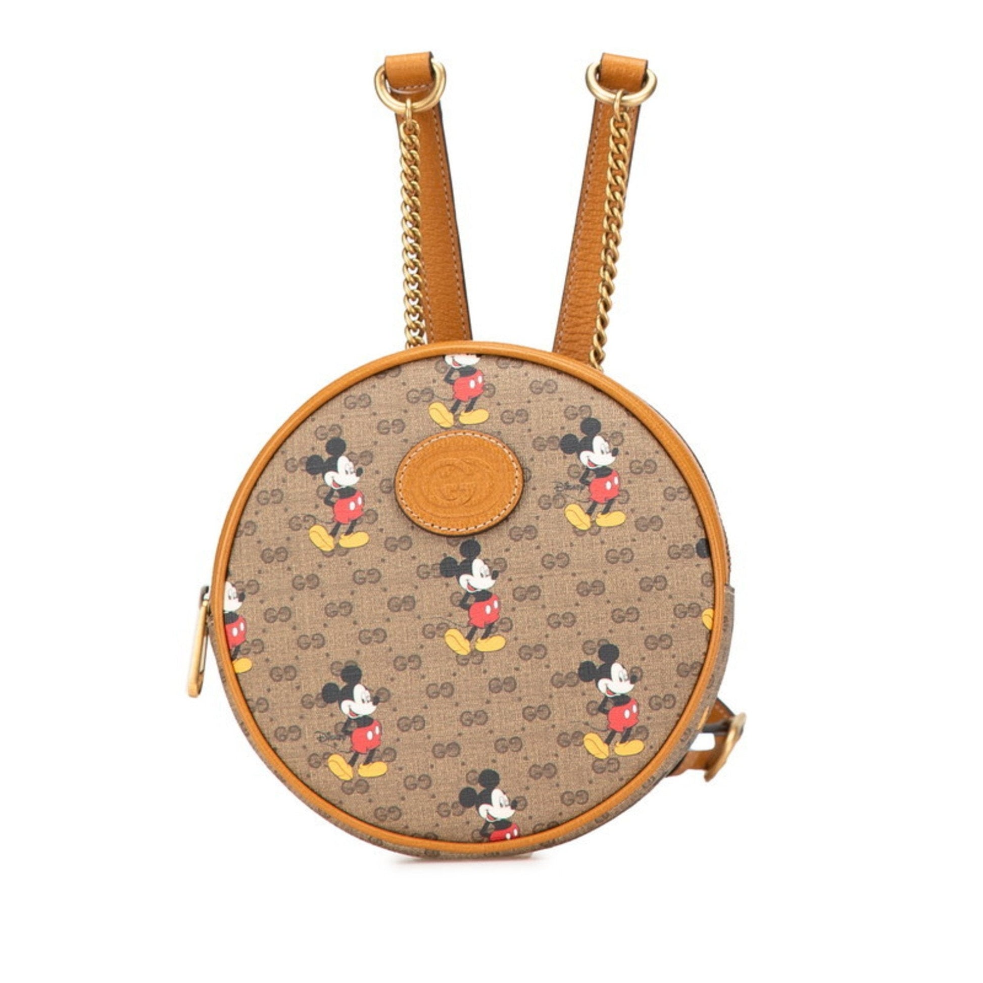 Gucci Brown Pvc Leather Backpack