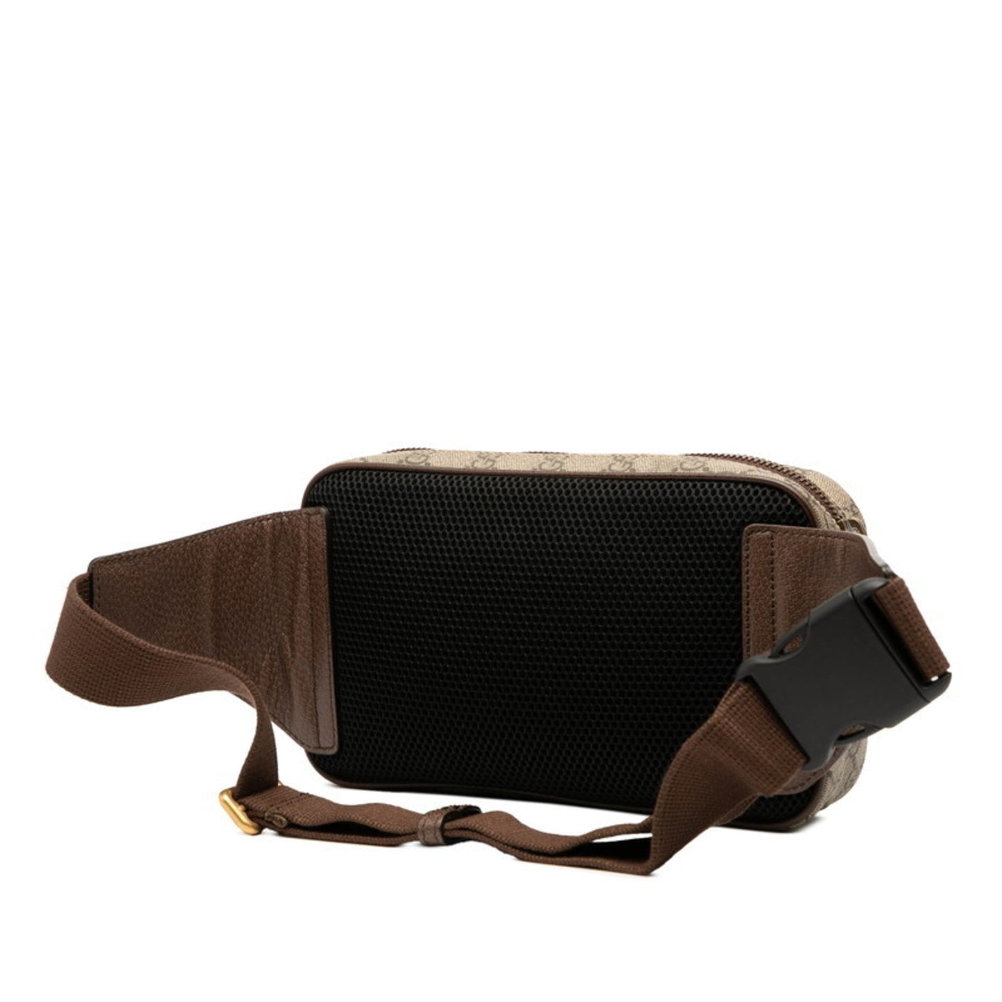 Gucci Beige Brown Pvc Leather Sling Bag