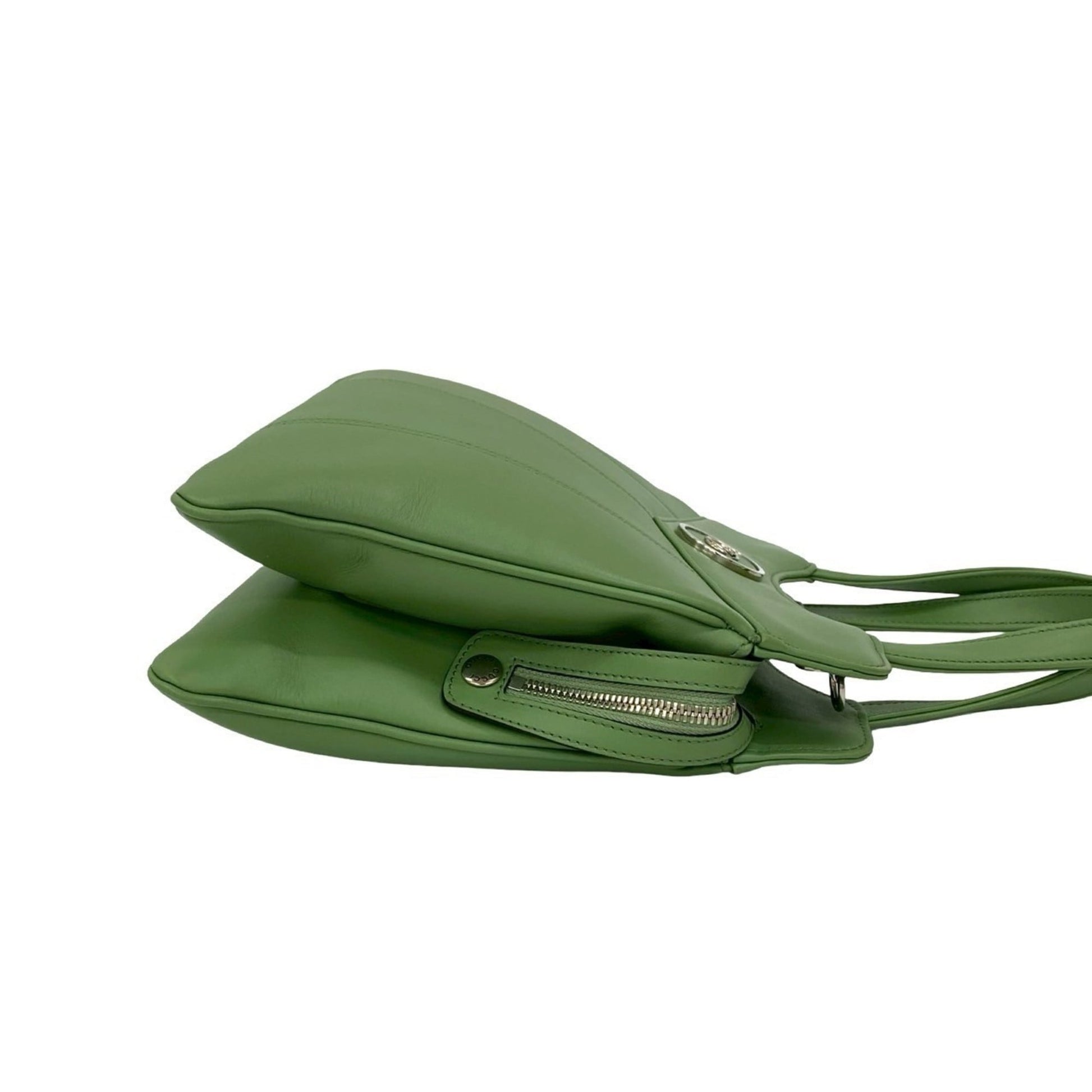 Gucci Green Leather Handbag Shoulder Bag