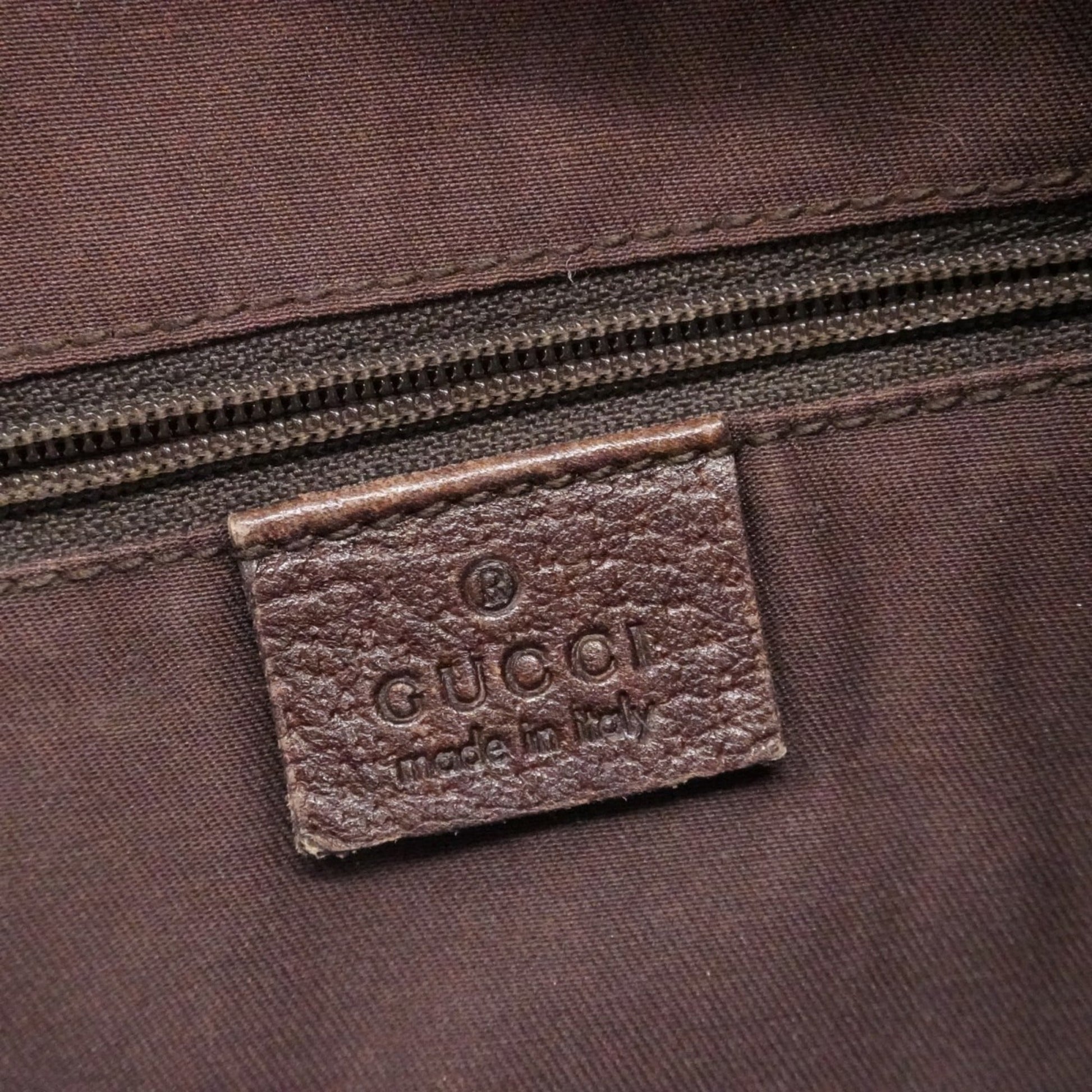 Gucci Brown Canvas Handbag
