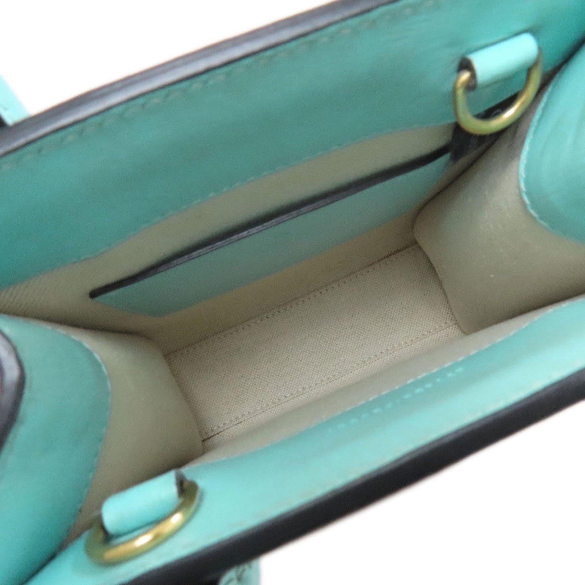 Gucci Brown Light Blue Pvc Handbag