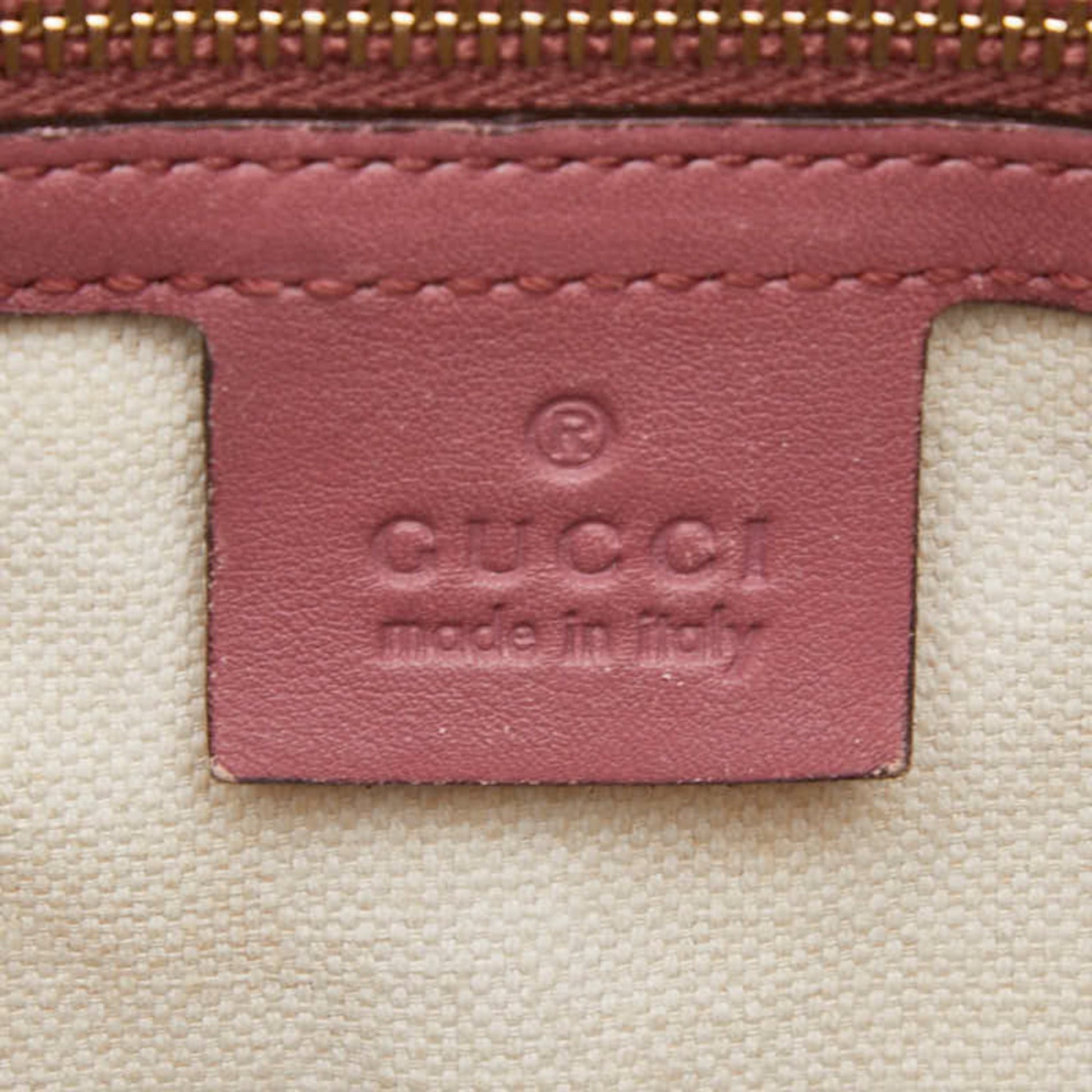 Gucci Pink Leather Boston Bag Shoulder Bag