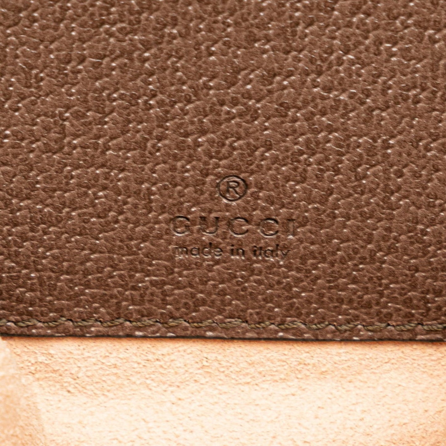 Gucci Beige Brown Pvc Leather Backpack