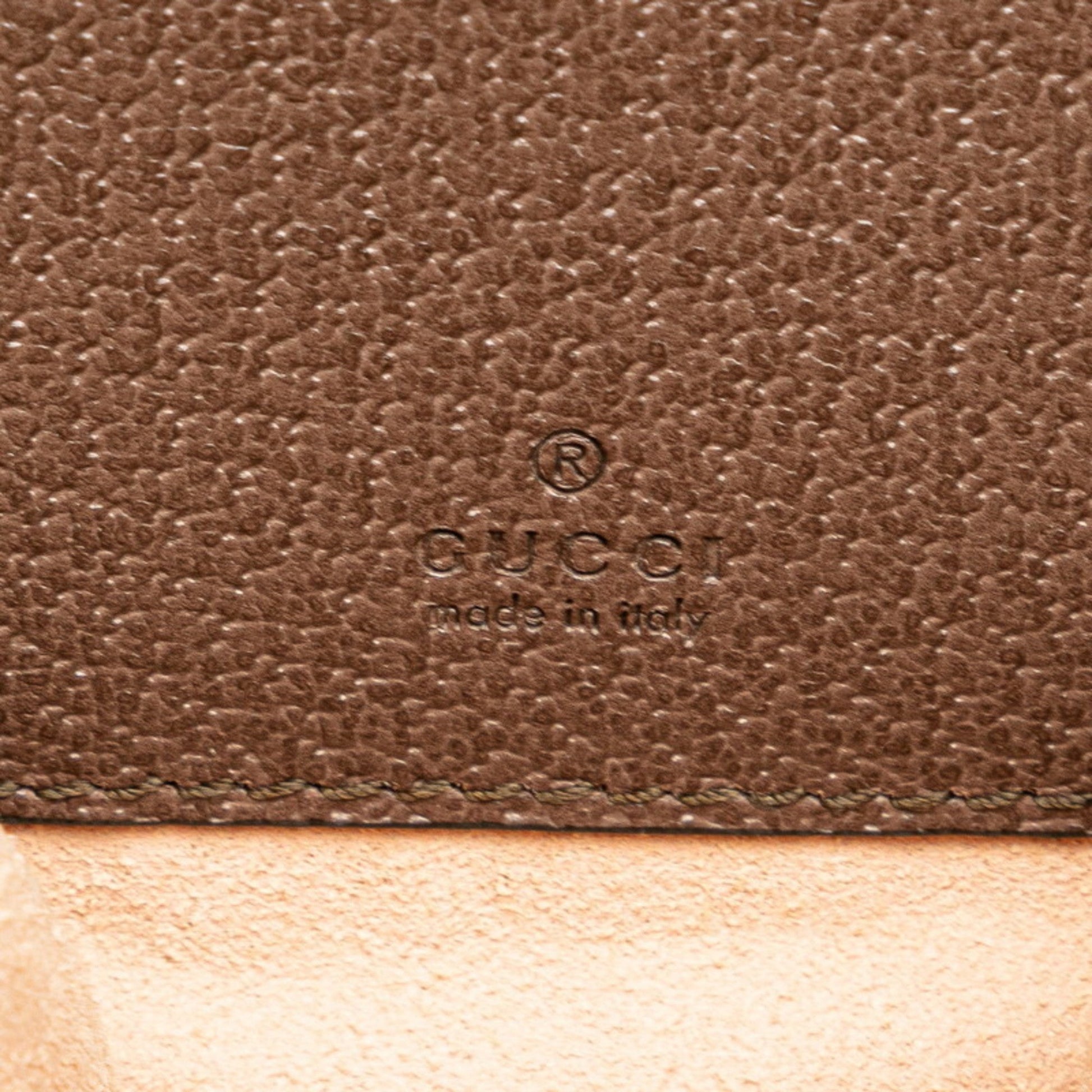 Gucci Beige Brown Pvc Leather Backpack