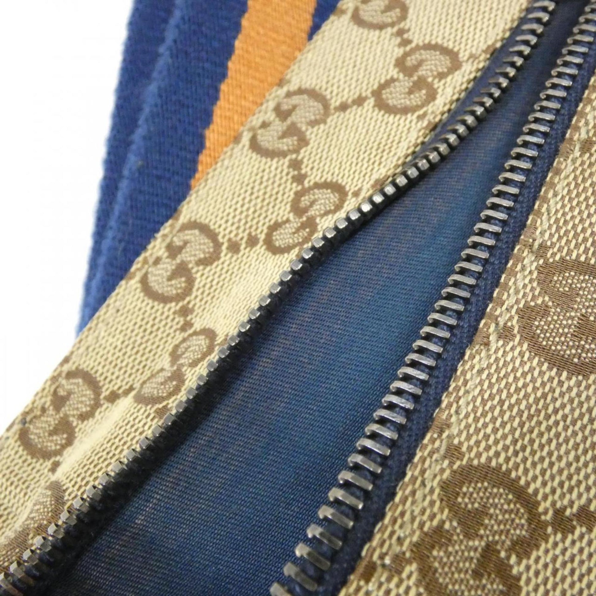 Gucci Beige Blue Orange Gg Canvas Fanny Pack
