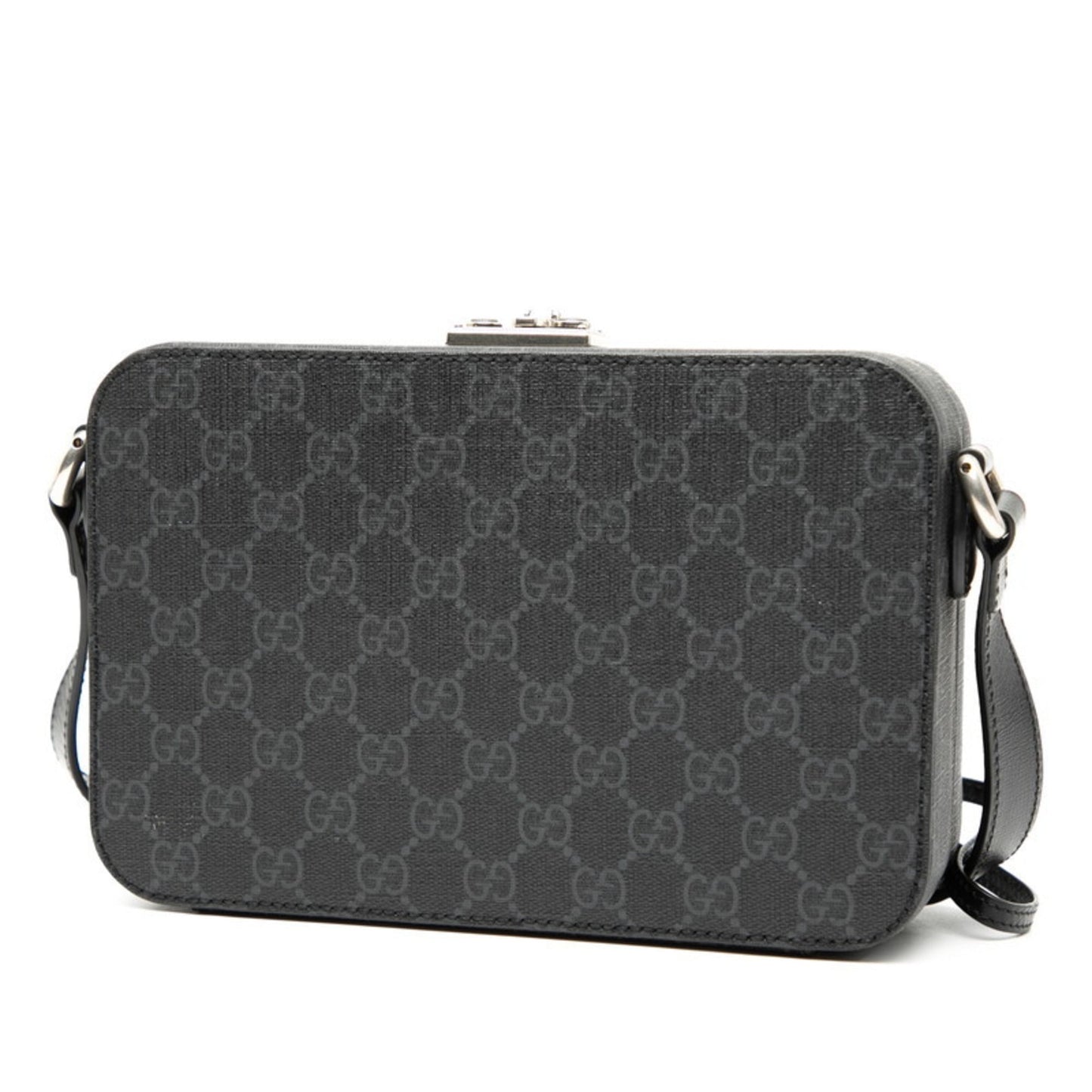 Gucci Black Gg Supreme Shoulder Bag