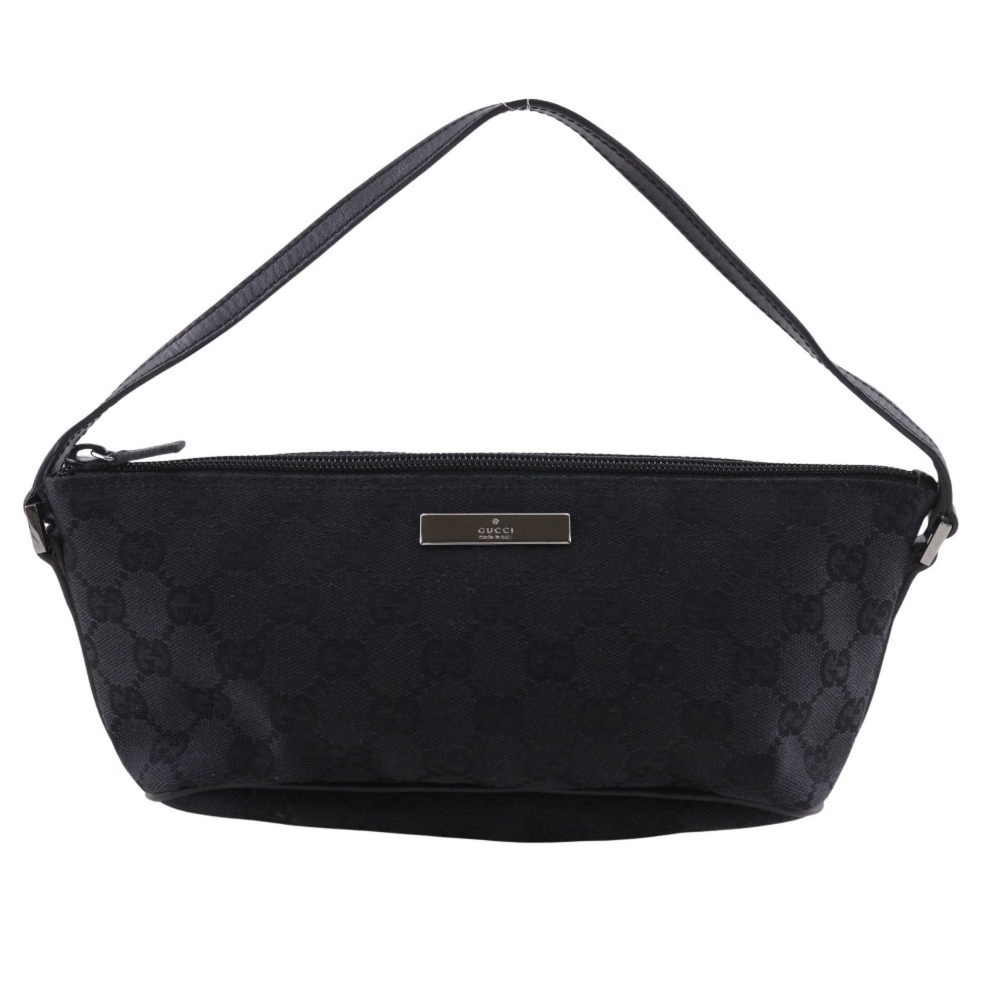 Gucci Black Gg Canvas Handbag