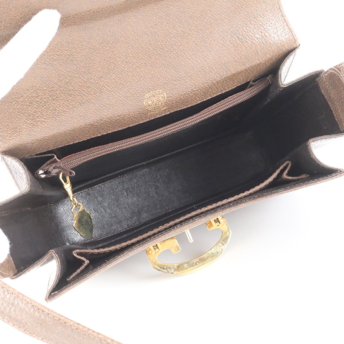 Gucci Brown Leather Shoulder Bag