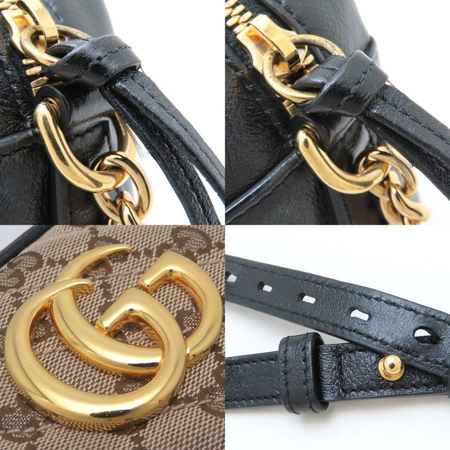 Gucci Beige Gg Canvas Shoulder Bag