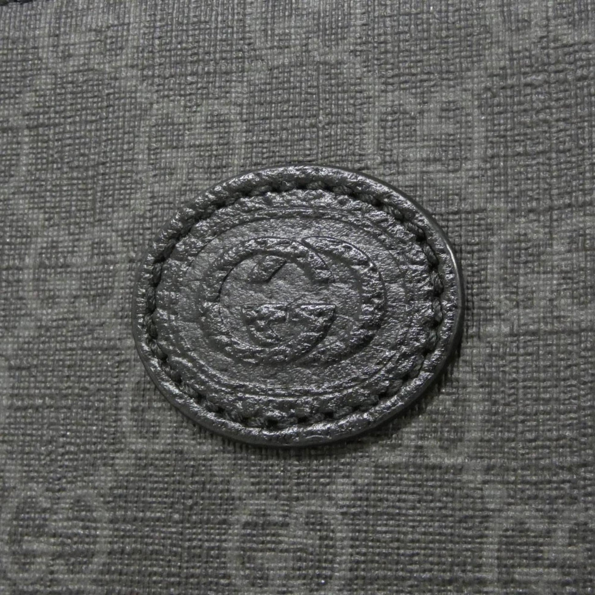 Gucci Black Yellow Gg Supreme Canvas Handbag