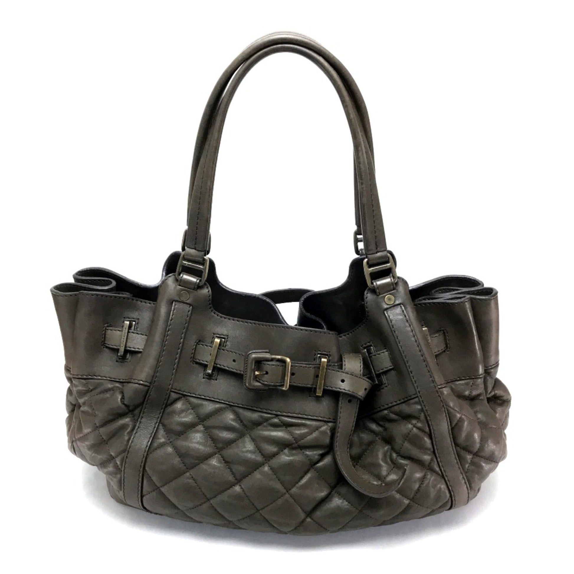 Burberry Tote Bag Leather Brown Tote Bag 7