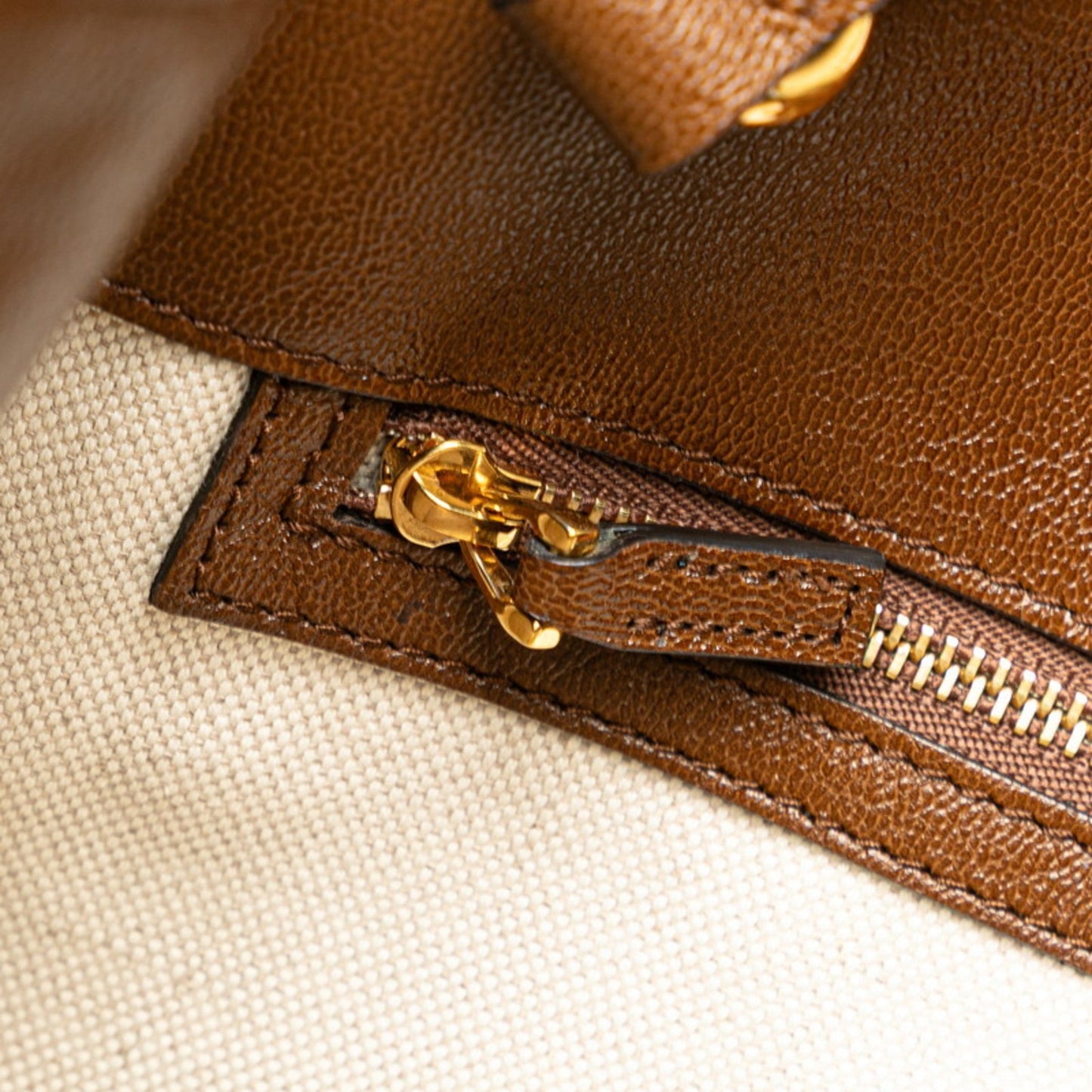 Gucci Gg Canvas Beige Brown Gg Canvas Tote Bag
