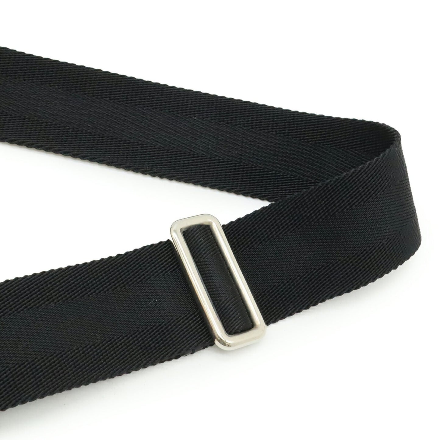 Gucci Black Gray Nylon Leather Shoulder Bag