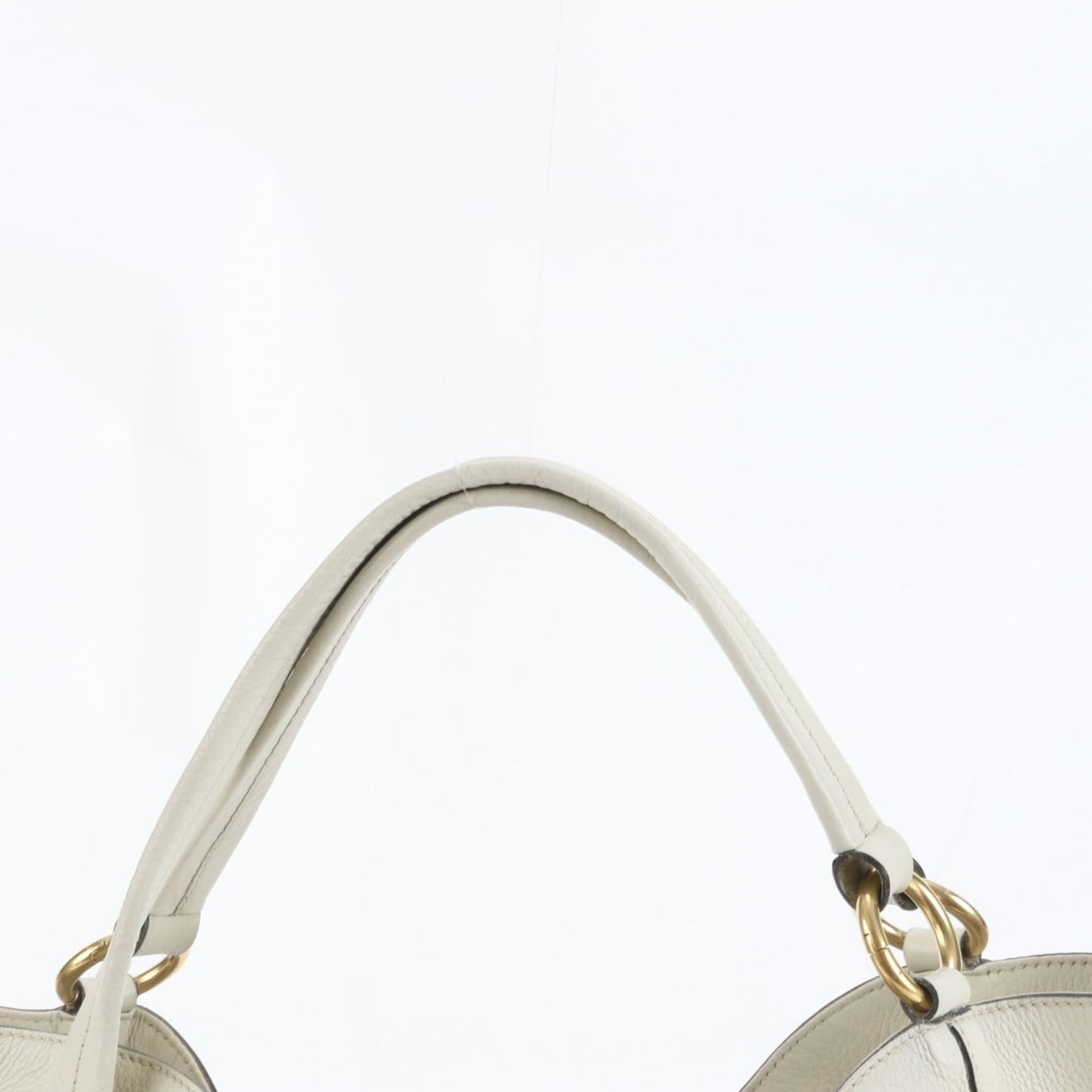 Gucci Ivory Leather Tote Bag