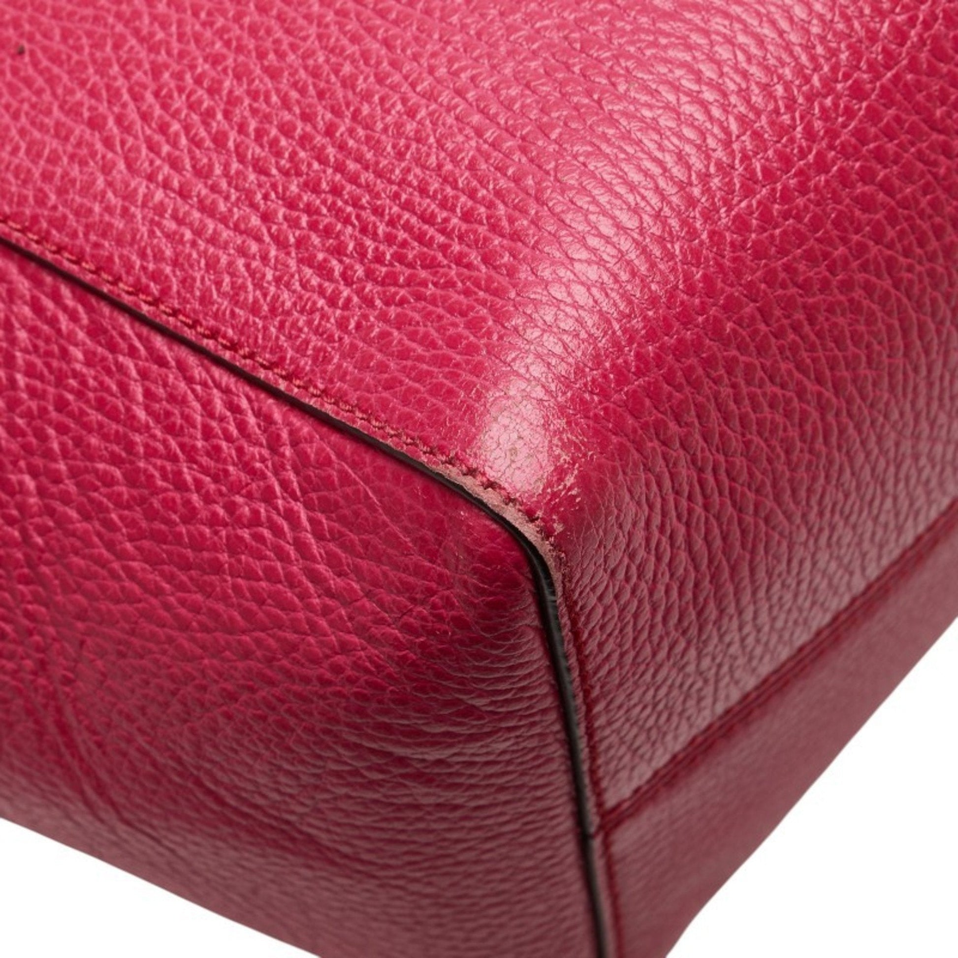 Gucci Pink Leather Tote Bag