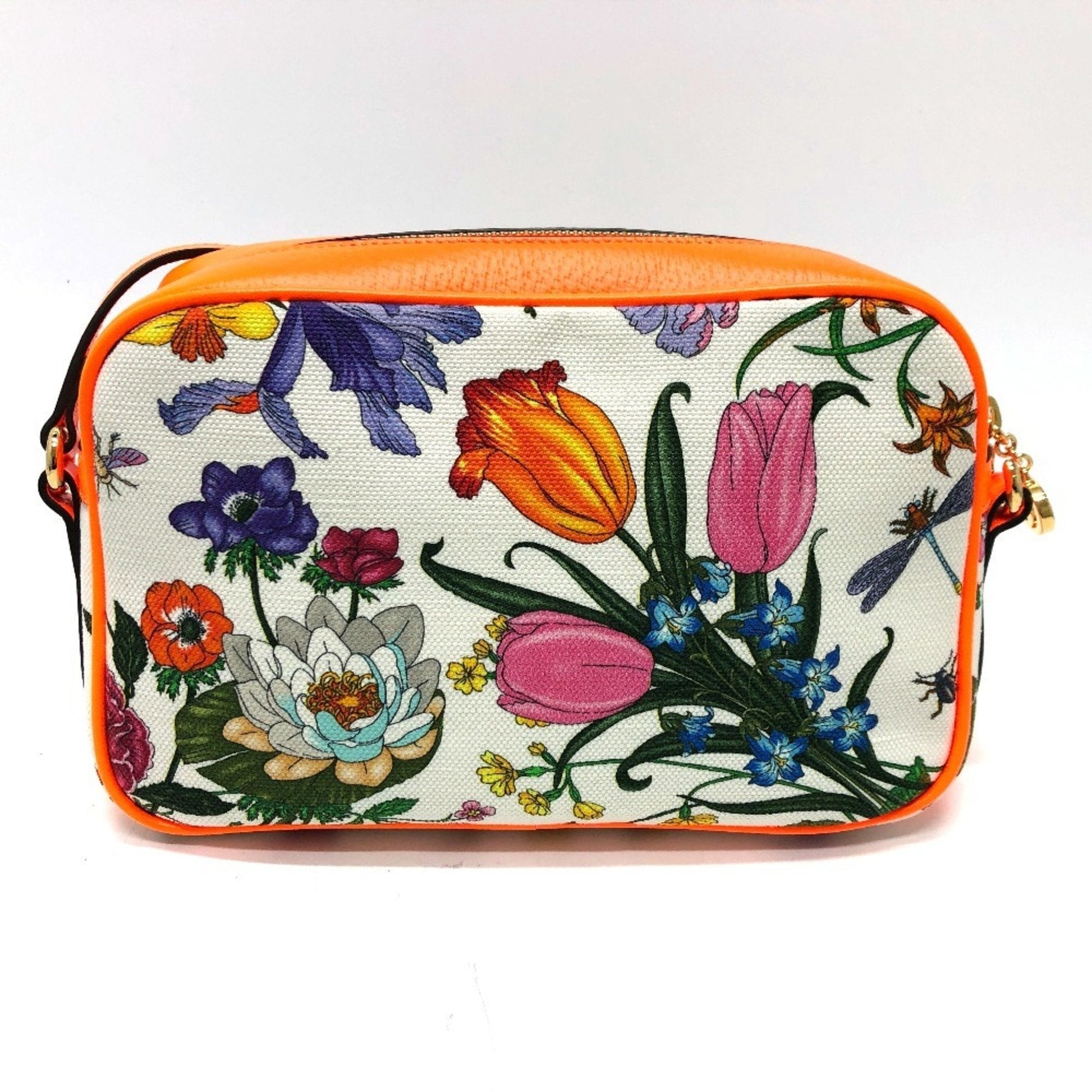 Gucci Multi-Color Canvas Leather Shoulder Bag